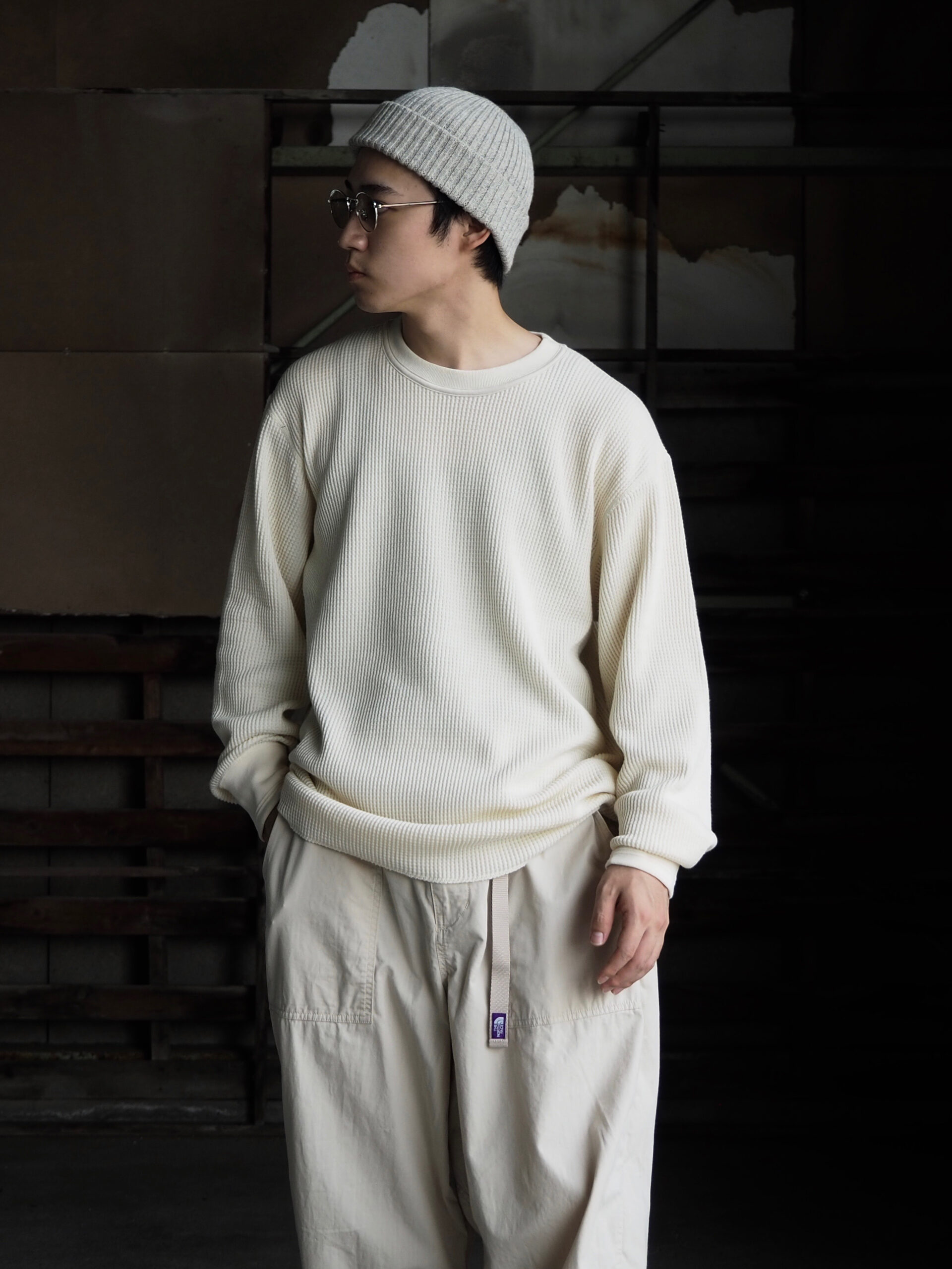 nanamica】- Pullover Sweater・Crew Neck L/S Thermal Tee – | CIENTO