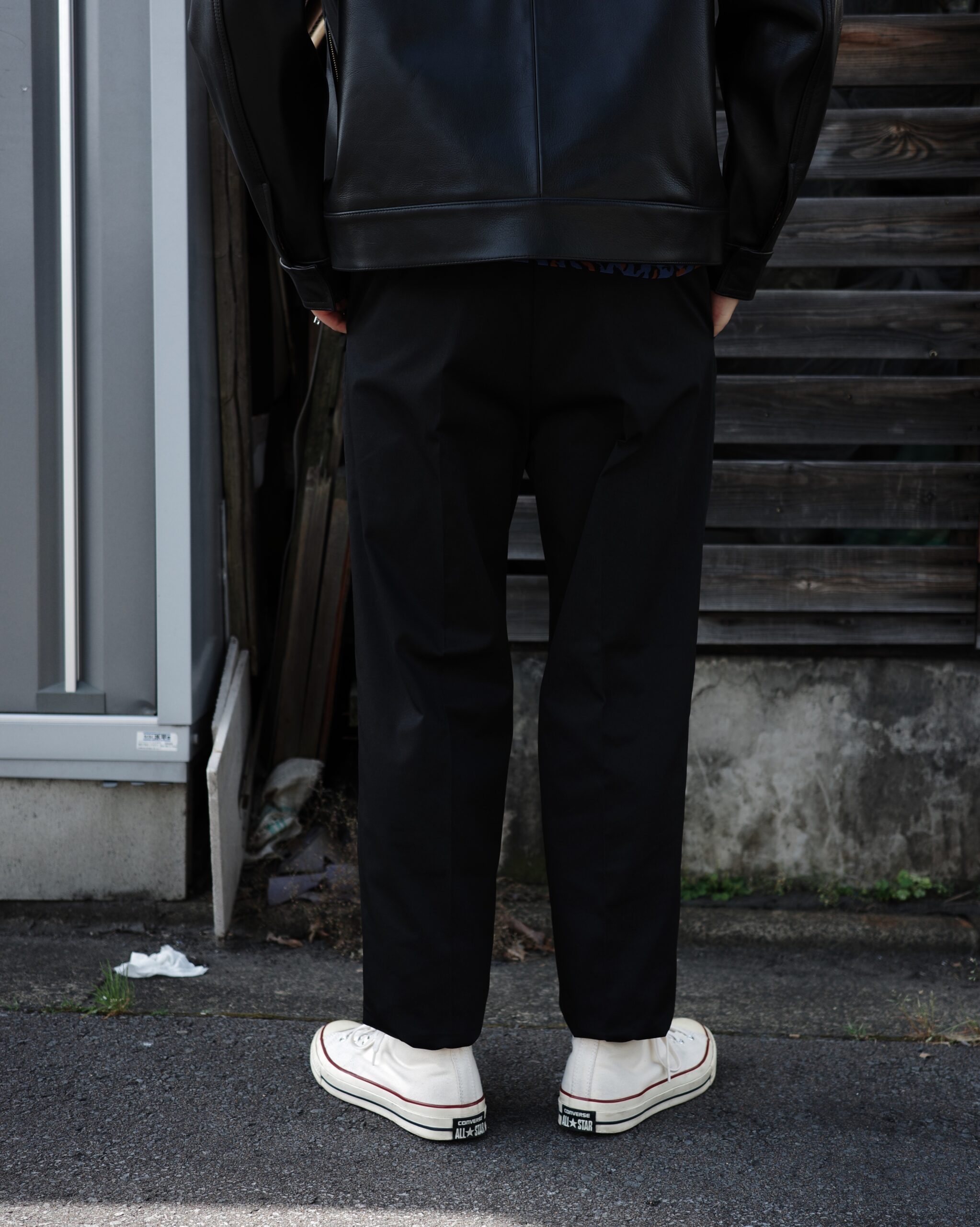 WACKO MARIA】SINGLE RIDERS LEATHER JACKET・PYTHON OPEN COLLAR