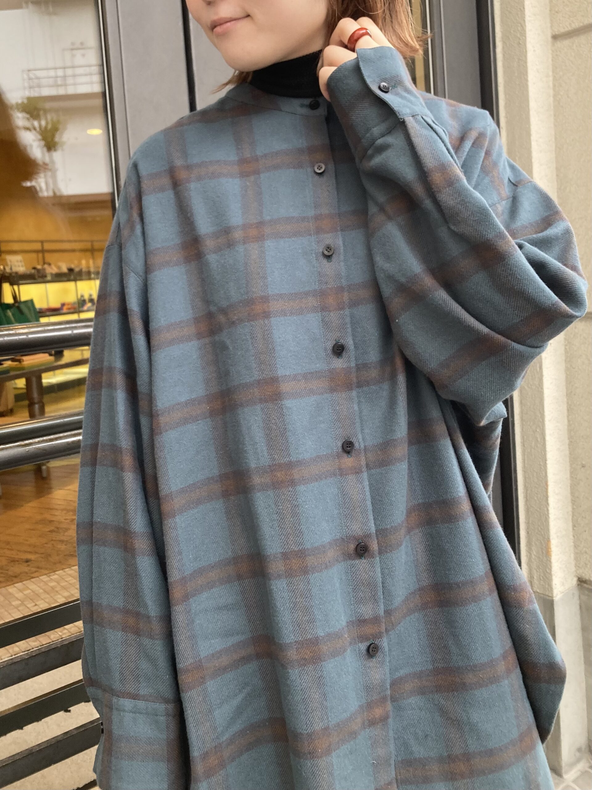 FLORENT】 LAMBSWOOL VEST & CHECK BLOUSE | CIENTO BLOG