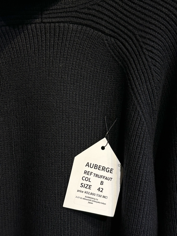 AUBERGE」 去年大反響だったタートルニット“TRUFFAUT” | CIENTO BLOG