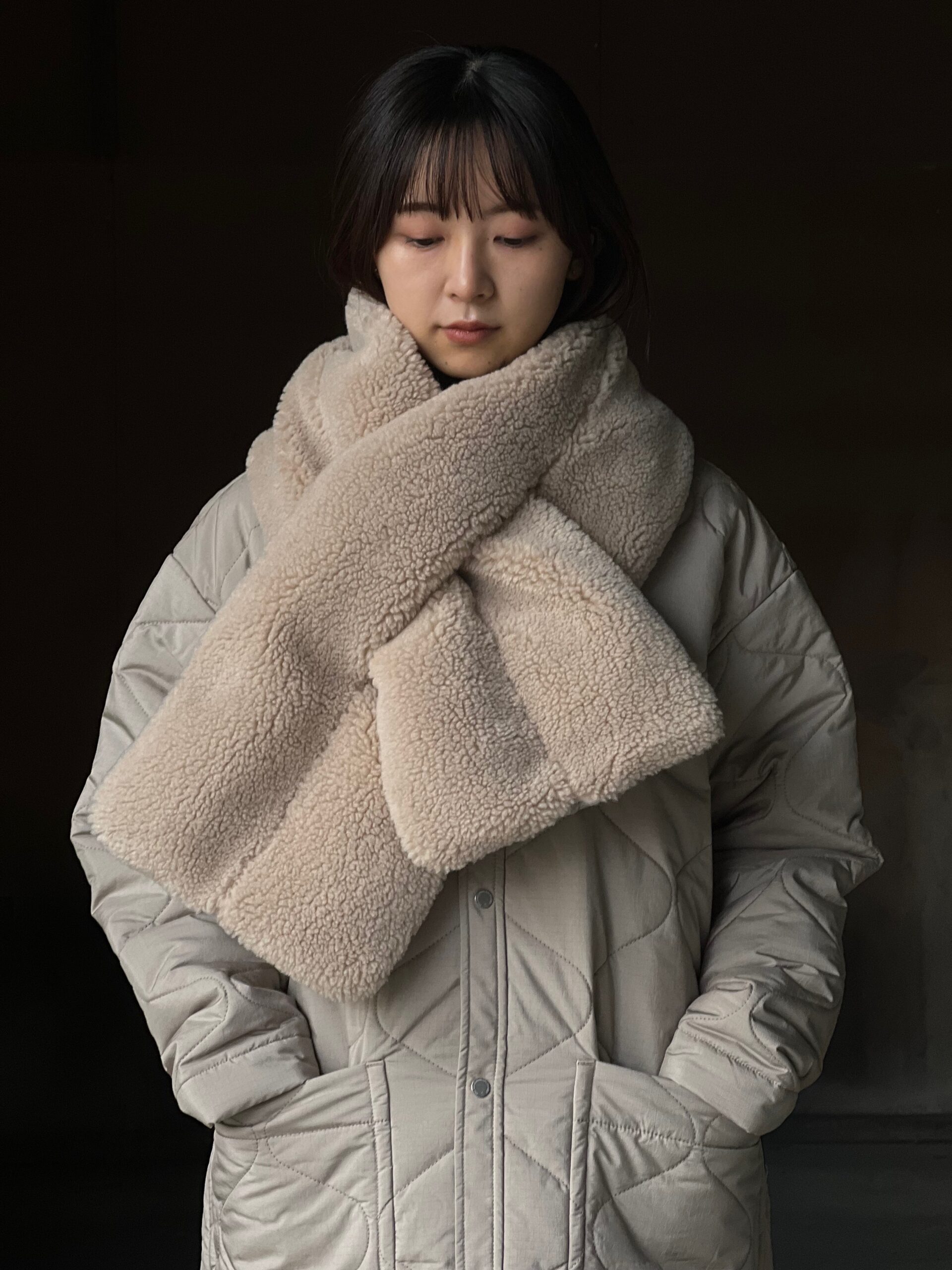 Y(dot)BY NORDISK】- QUILTING SHIRT COAT・COLLARLESS DOWN JACKET