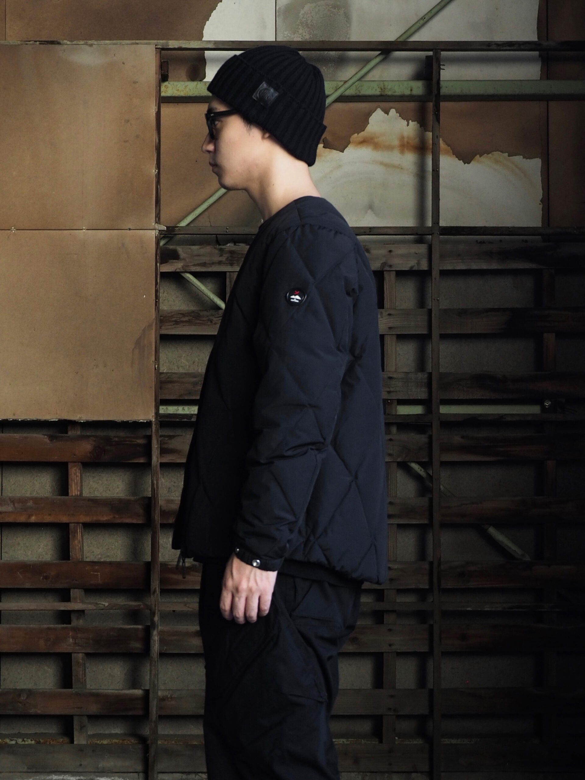 Y(dot)BY NORDISK】- QUILTING SHIRT COAT・COLLARLESS DOWN JACKET