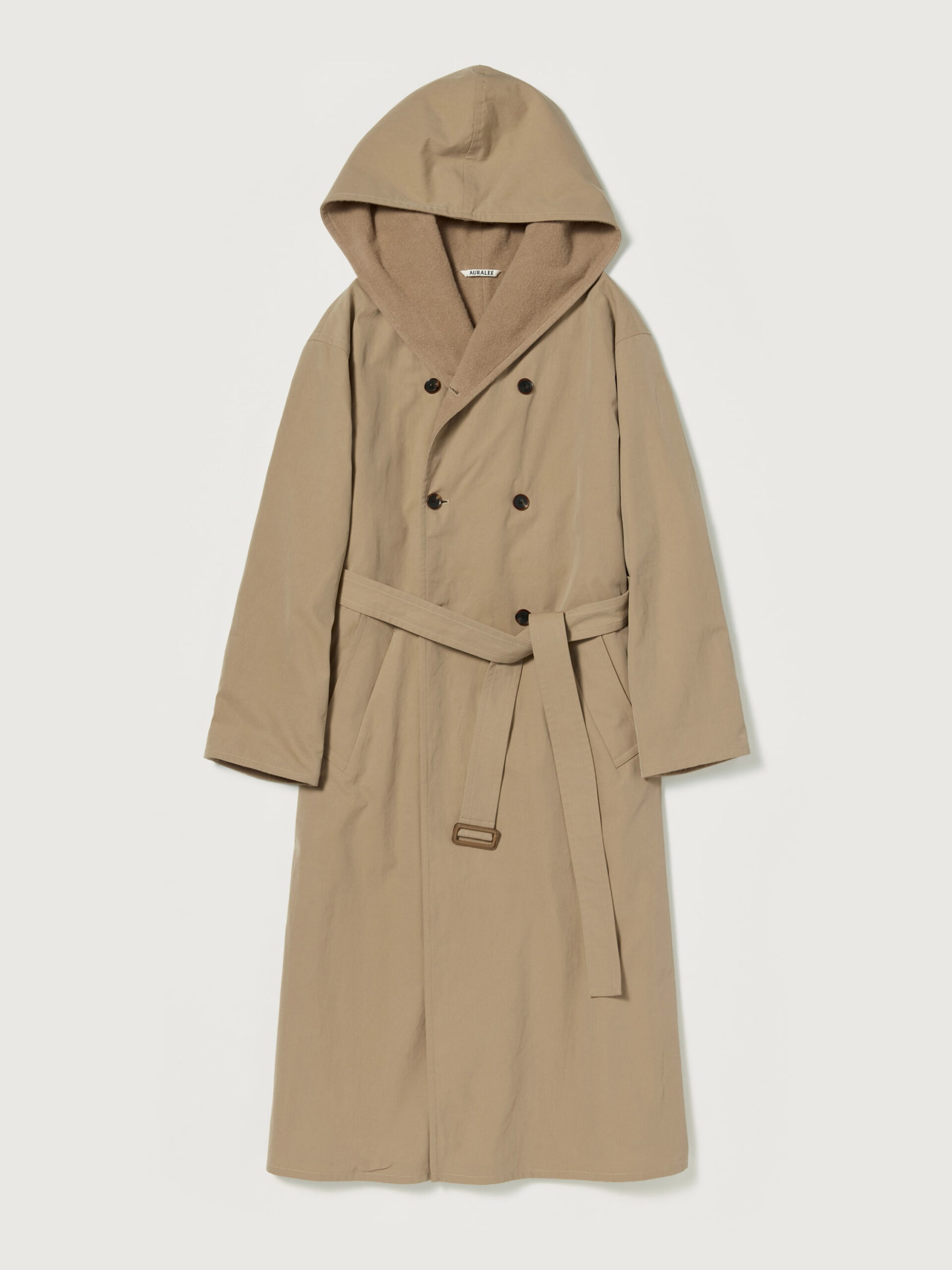 【AURALEE】FINX HARD TWIST GABARDINE HOODED DOUBLE COAT | CIENTO BLOG