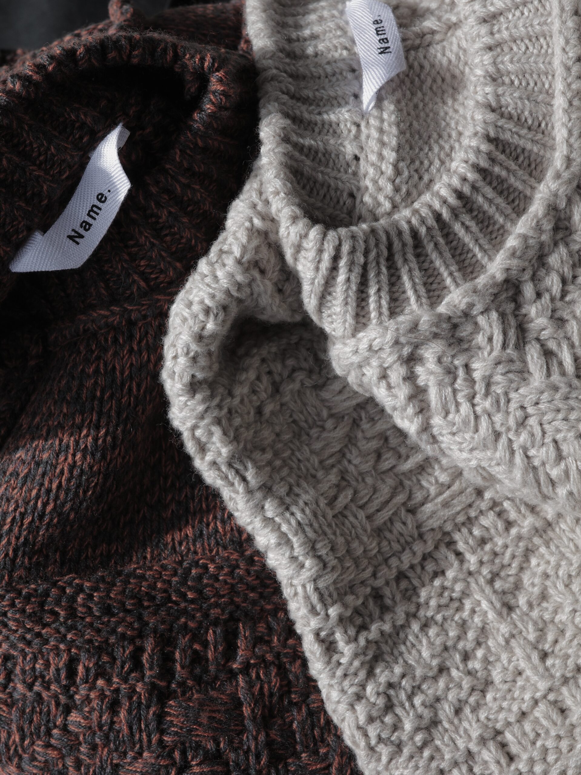Name.】PATCHWORK KNIT SWEATER | CIENTO BLOG