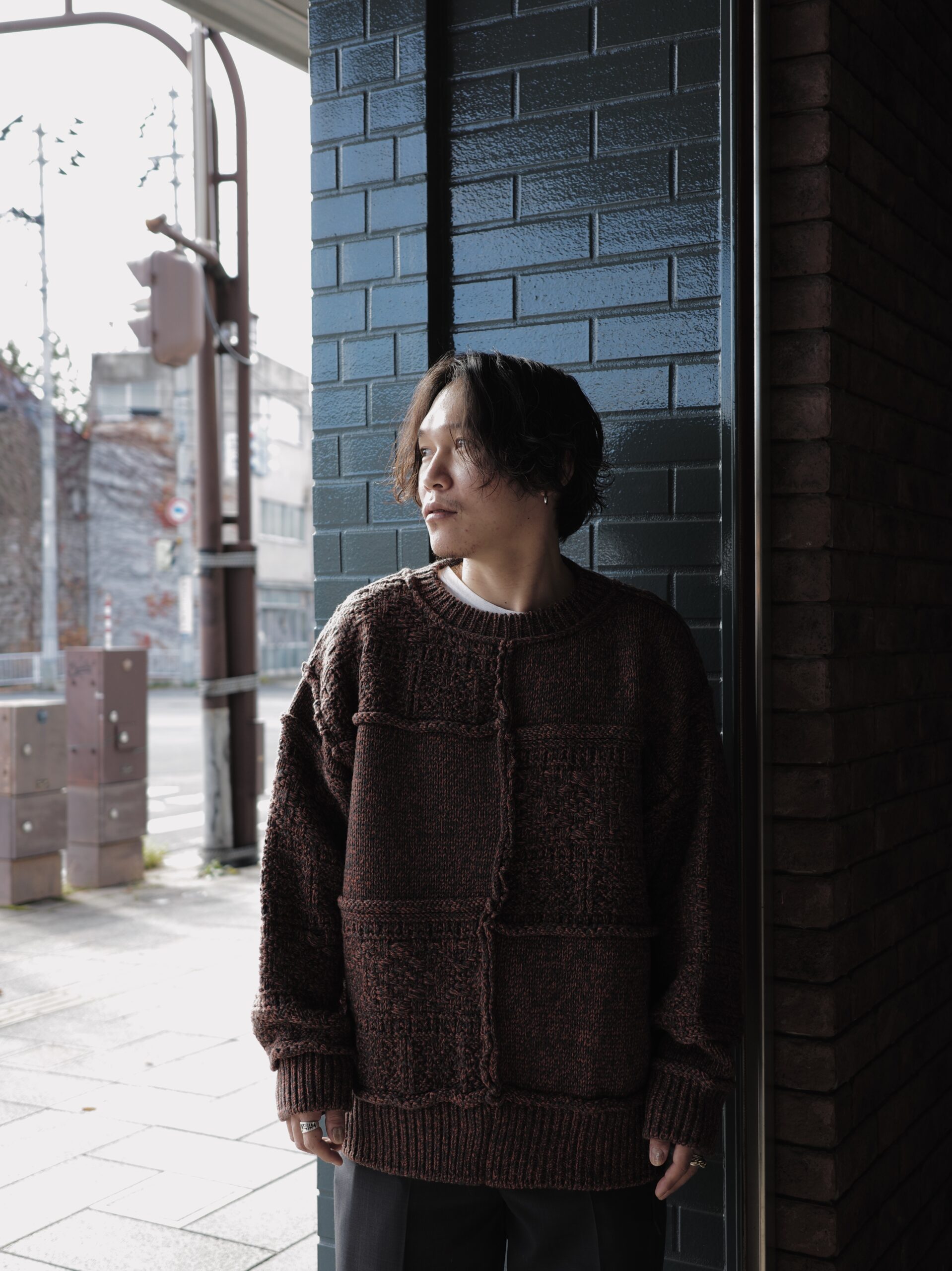 Name.】PATCHWORK KNIT SWEATER | CIENTO BLOG