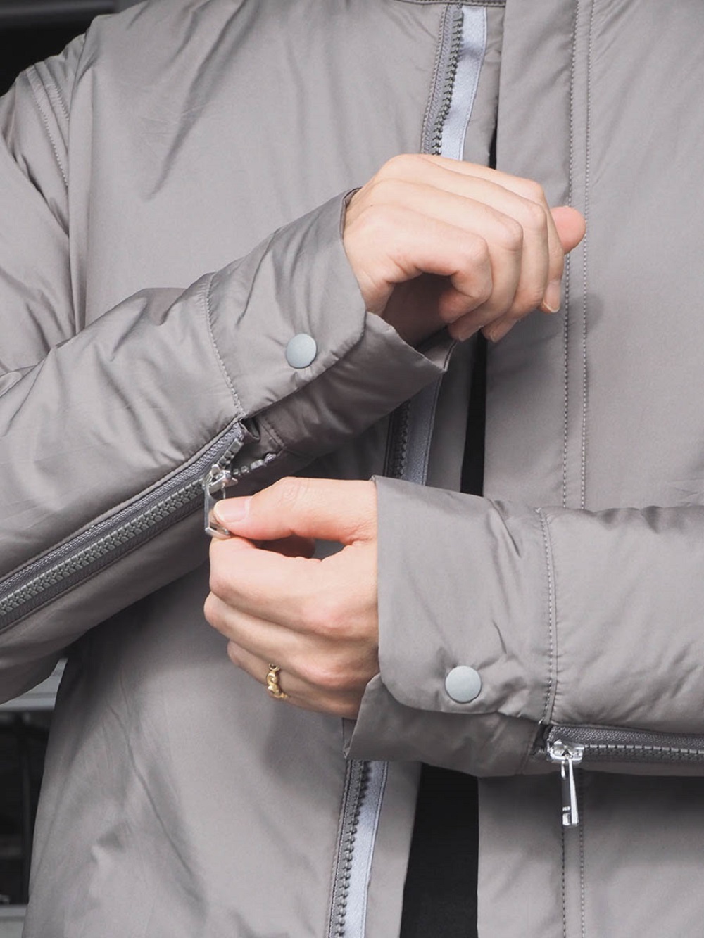 nonnaitive】“HIKER PUFF JACKET POLY TAFFETA DICROS🄬” “HIKER EASY