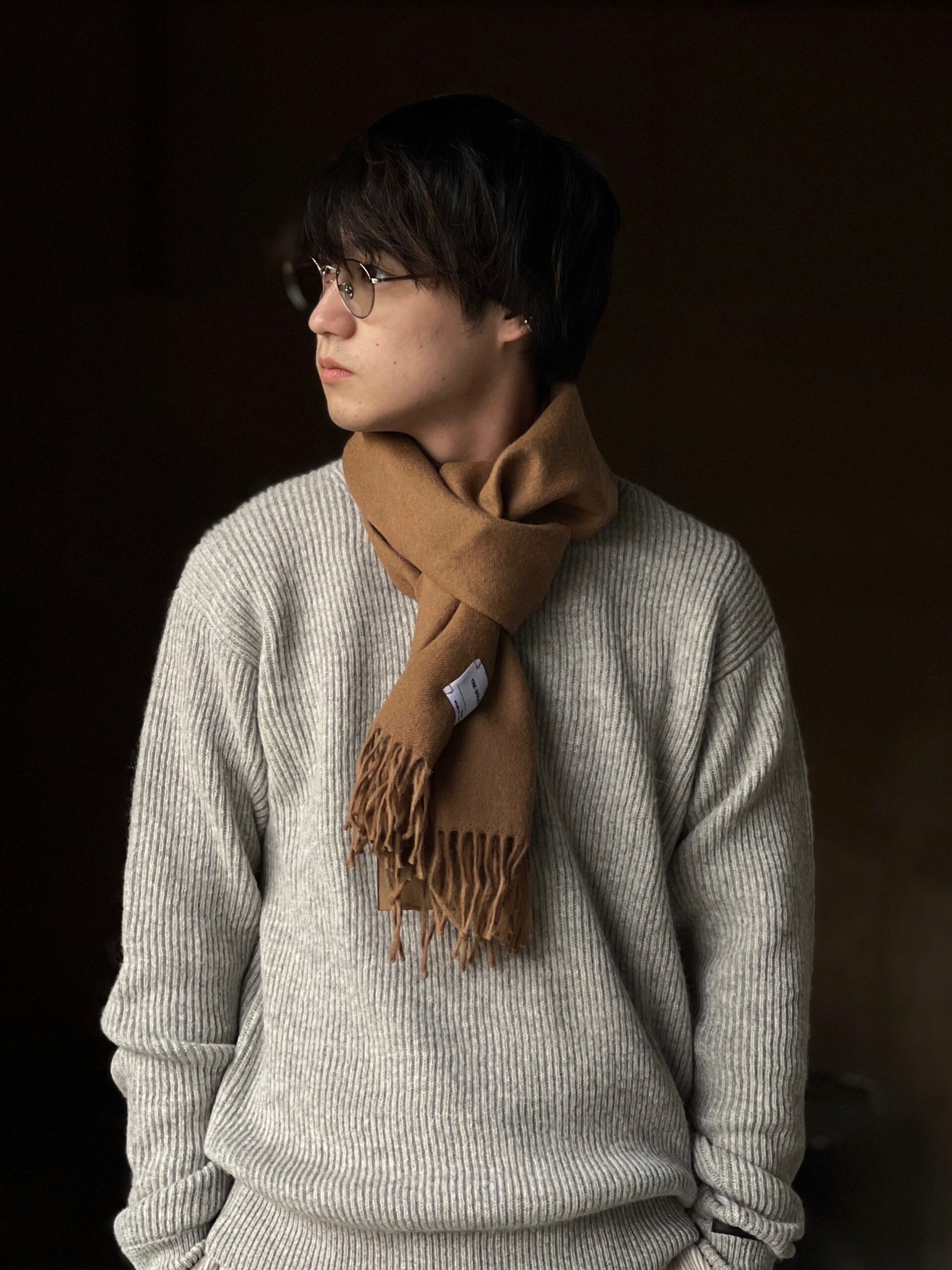 The Inoue Brothers マフラー　エクリュー THE INOUE BROTHERS Brushed Scarf ザイノウエブラザーズ