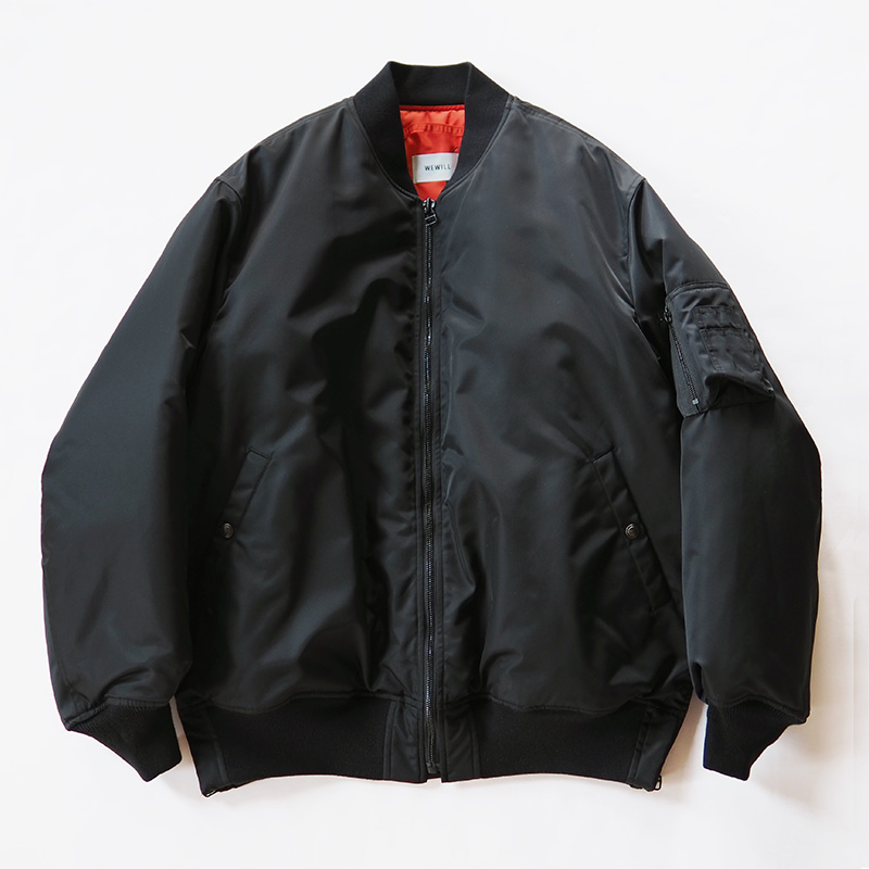 WEWILL ウィーウィル MA-1 WA-1 JACKET Black W-011-3001 a