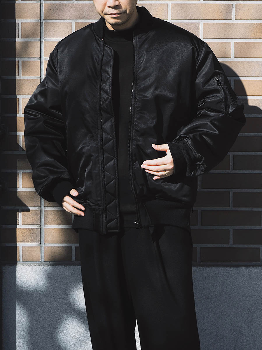 WEWILL ウィーウィル MA-1 WA-1 JACKET Black W-011-3001 c