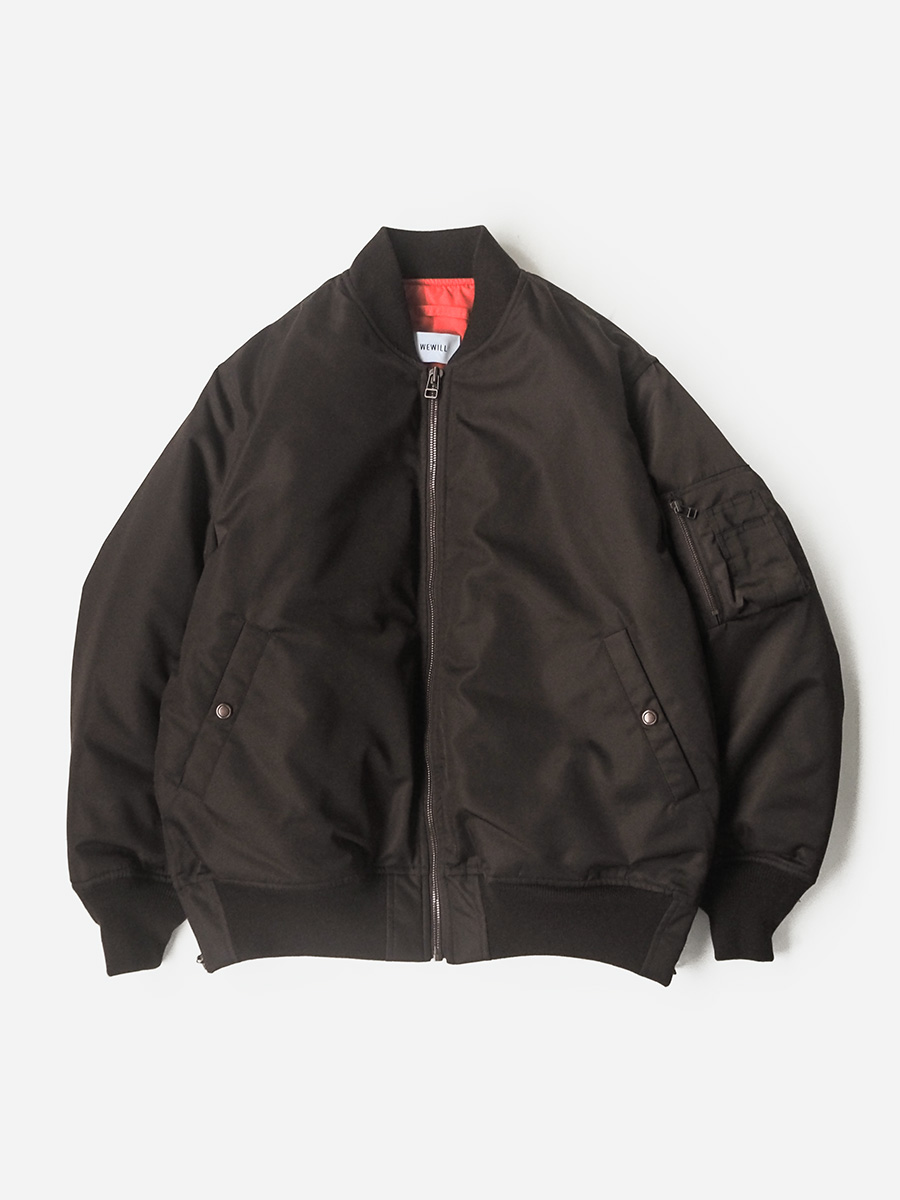 WEWILL ウィーウィル MA-1 WA-1 JACKET Brown W-011-3001 a