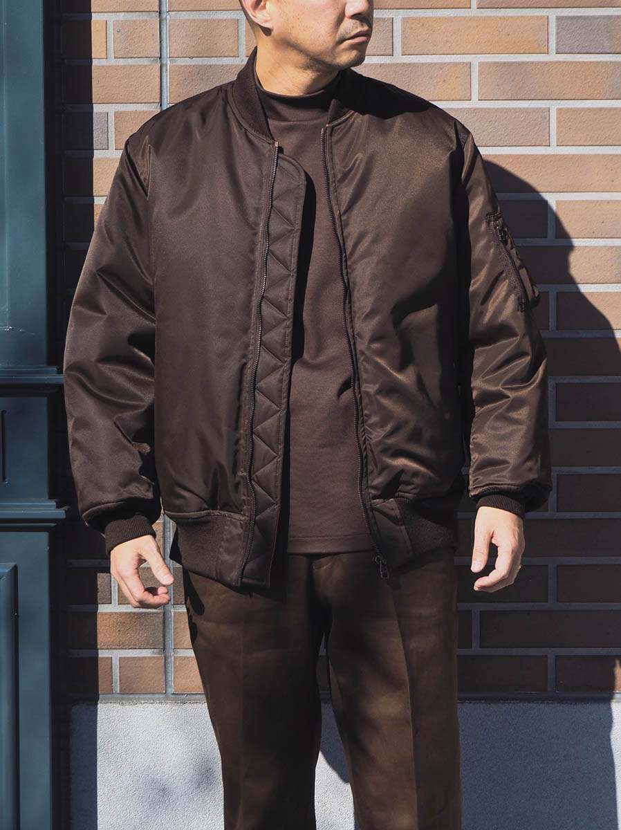 WEWILL ウィーウィル MA-1 WA-1 JACKET Brown W-011-3001 c