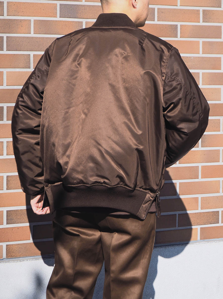 WEWILL ウィーウィル MA-1 WA-1 JACKET Brown W-011-3001 d