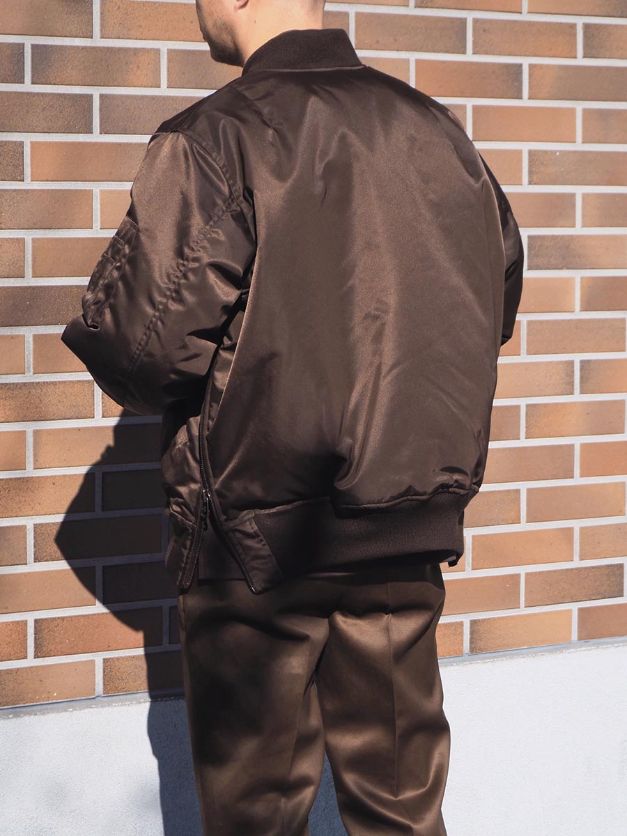 WEWILL ウィーウィル MA-1 WA-1 JACKET Brown W-011-3001 e