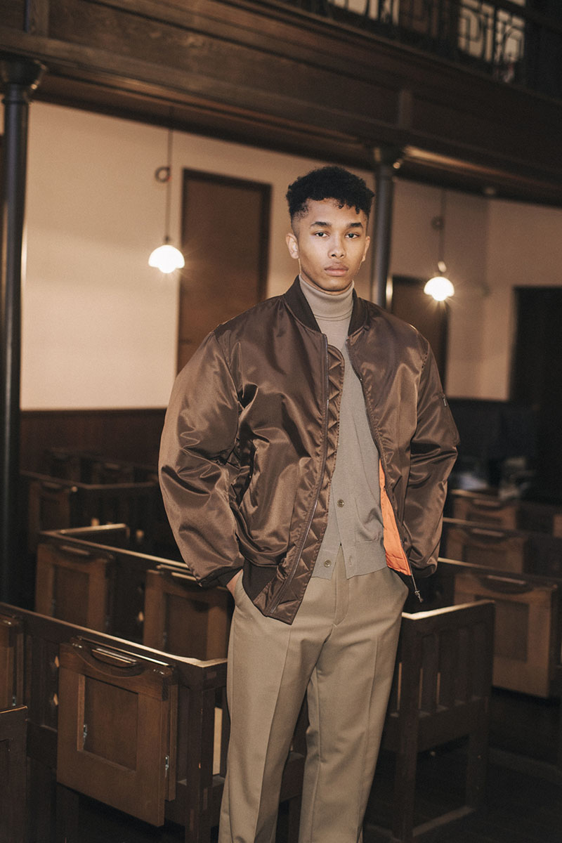 WEWILL ウィーウィル MA-1 WA-1 JACKET Brown W-011-3001