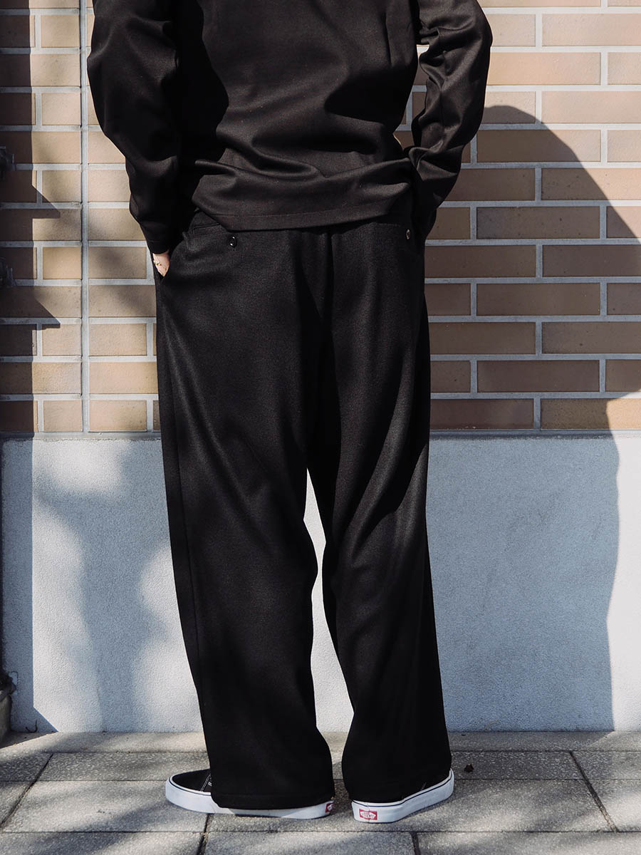 WEWILL ウィーウィル PAJAMA TROUSERS パンツ ブラック c