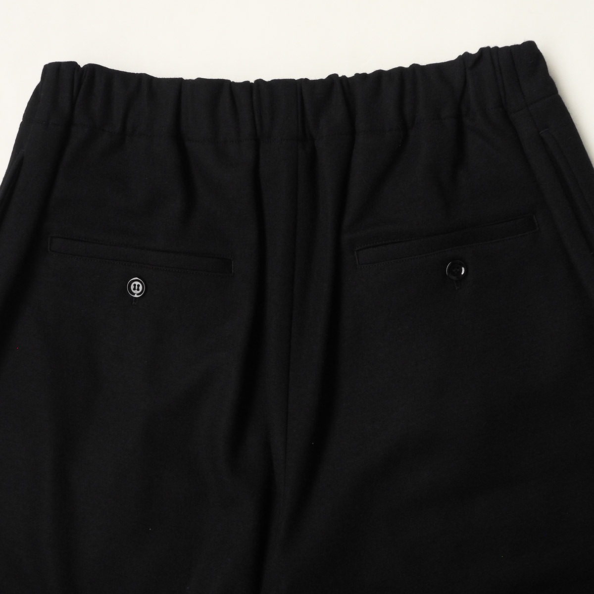 WEWILL ウィーウィル PAJAMA TROUSERS パンツ ブラック d