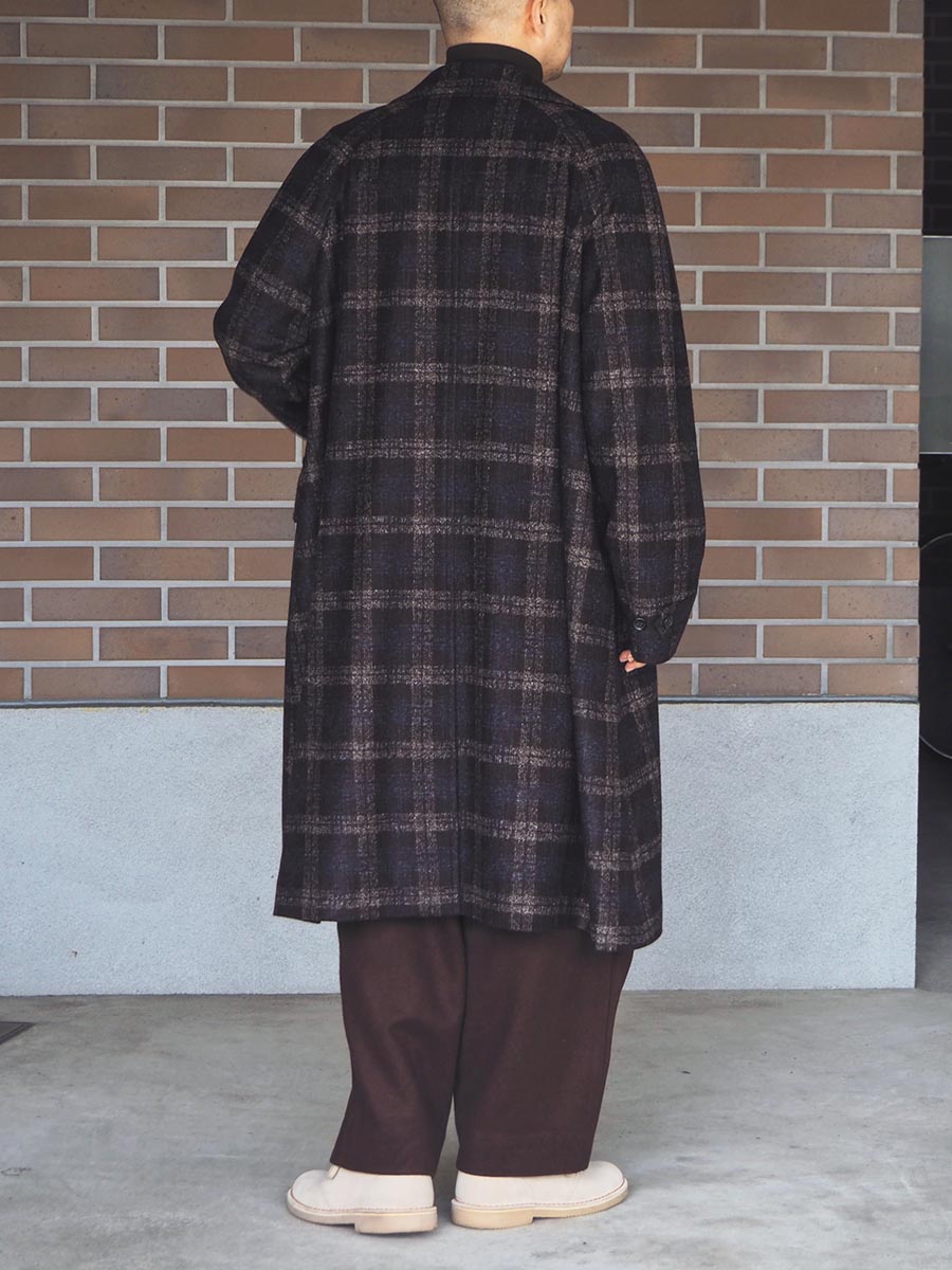 WEWILL ウィーウィル BALMACAAN COAT バルマカーンコート Brown W-011-1001 g