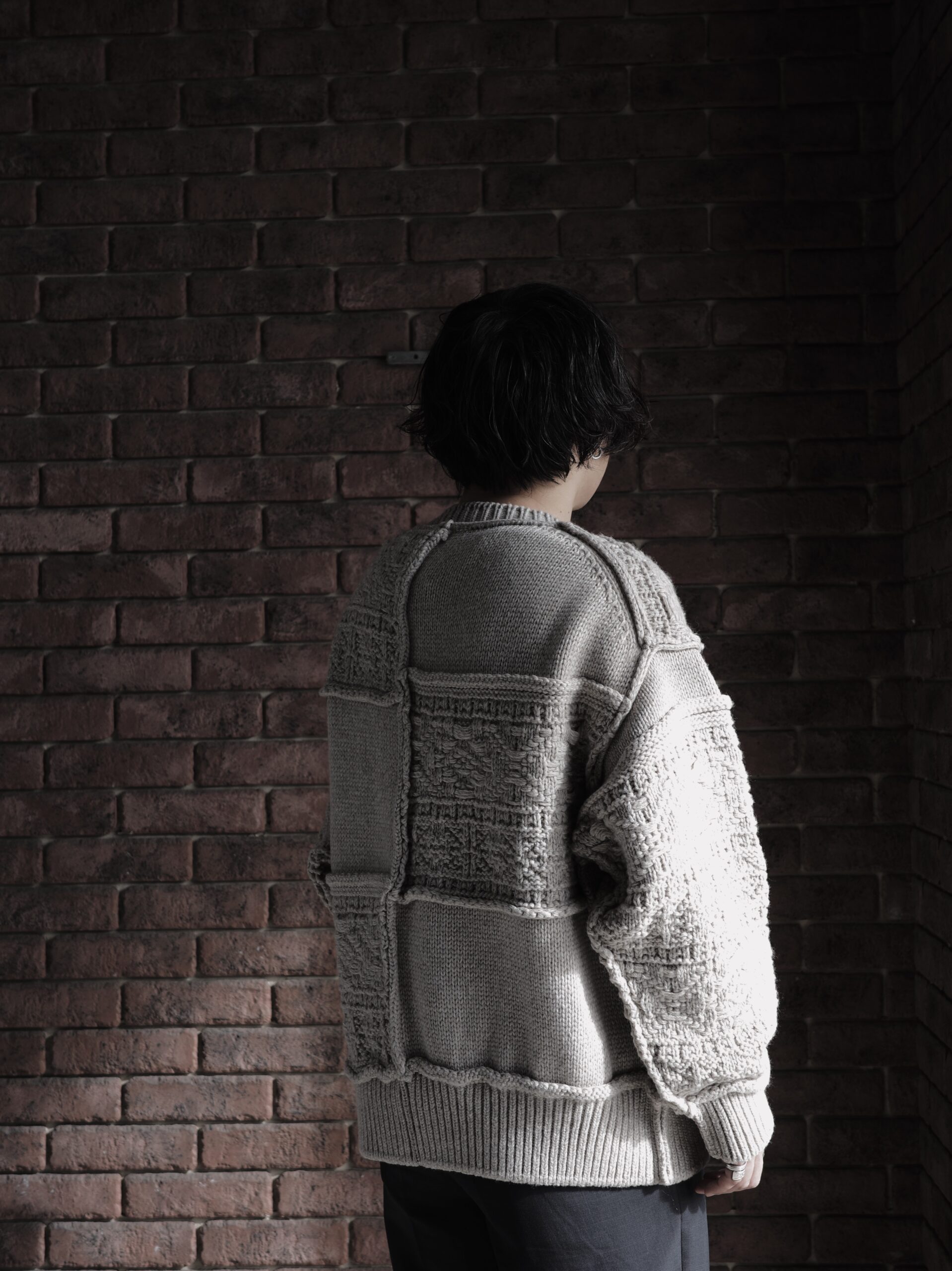 67▢Name. PATCHWORK KNIT SWEATER TS0929-4 Name.】PATCHWORK KNIT SWEATER | CIENTO BLOG