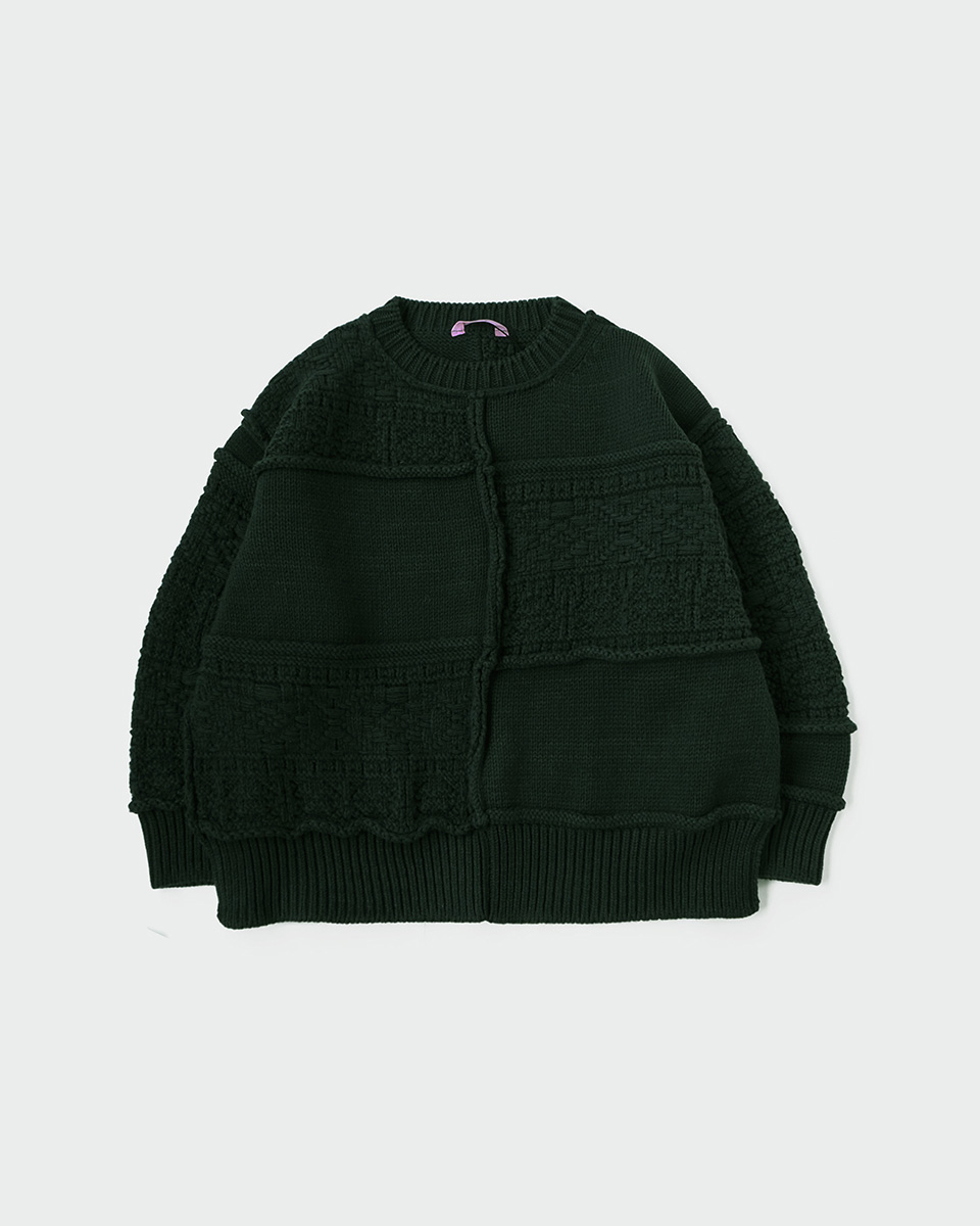 Name. for CIENTO】PATCHWORK KNIT SWEATER – EXCLUSIVE COLOR
