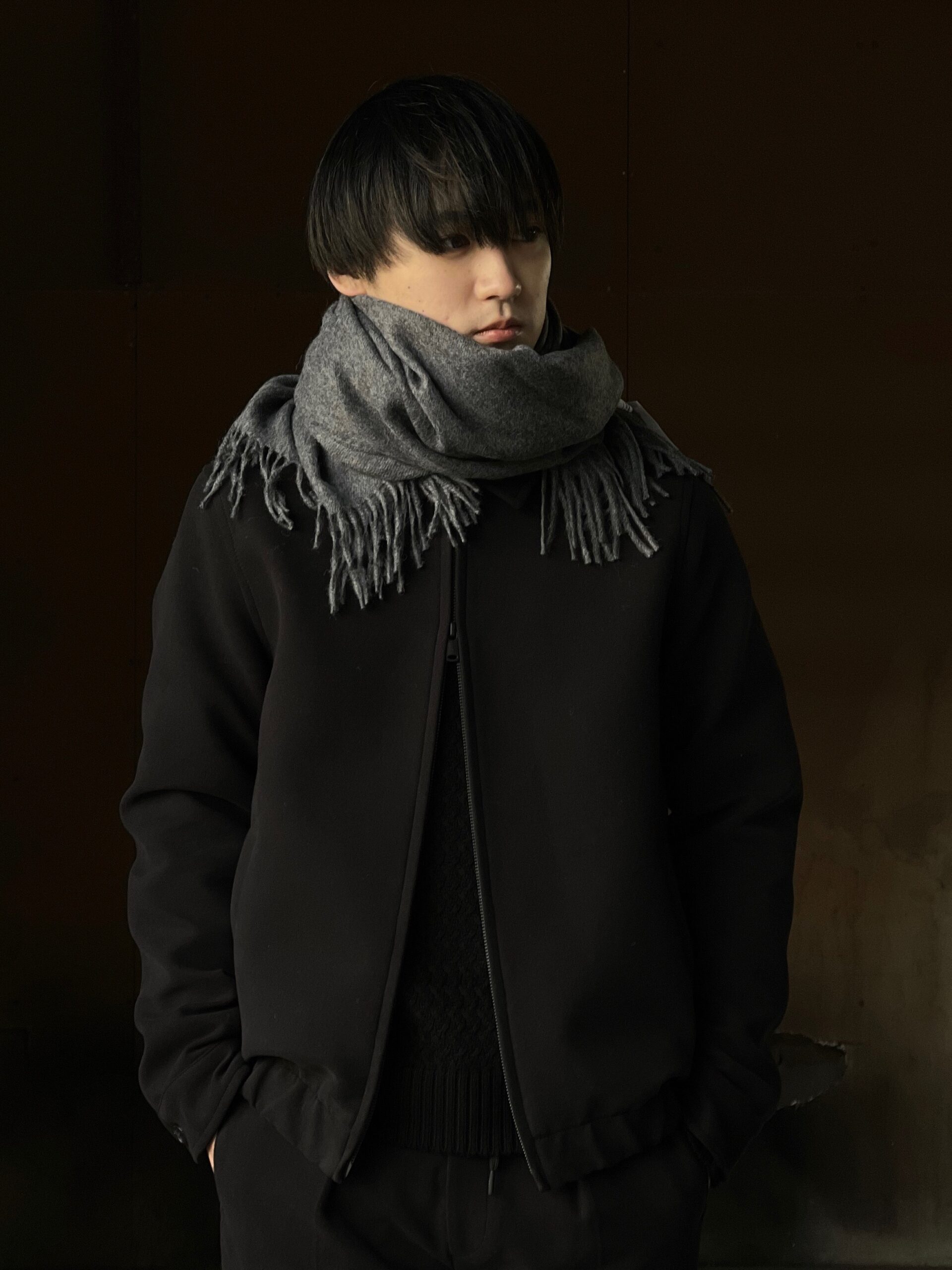 【THE INOUE BROTHERS】- Large Brushed Scarf –