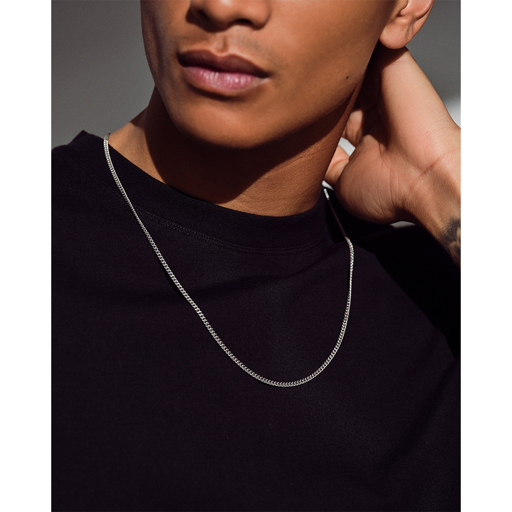 Tom Wood Curb Chain M ネックレス シルバー 20.5 Tom Wood Curb Chain M ネックレス シルバー 20.5