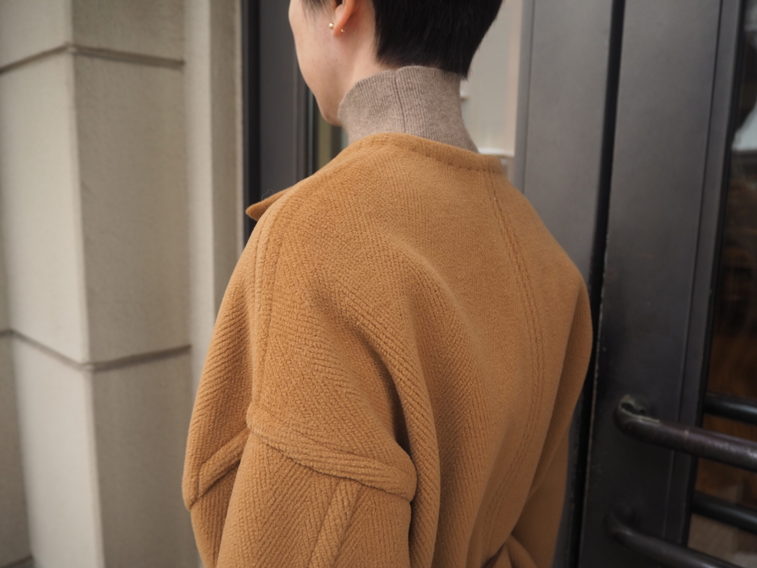 AURALEE】WOOL HERRINGBONE PILE COLLARLESS BLOUSON | CIENTO BLOG