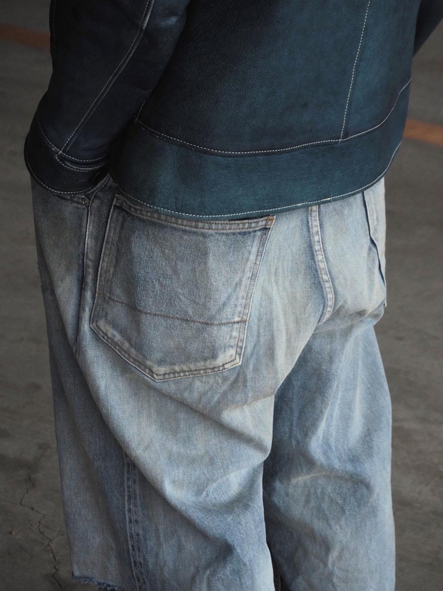 ancellm テーパードデニム　サイズ2 ancellm テーパードデニムサイズ2