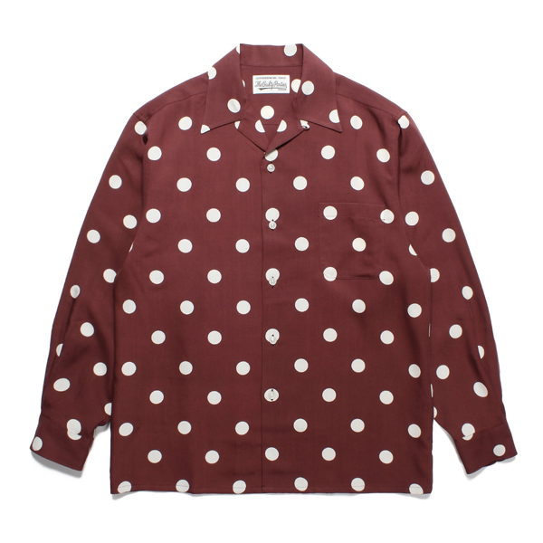 WACKO MARIA 23SSE-WMS-HI03 DOTS OPEN COLLAR SHIRT ワコマリア 通販