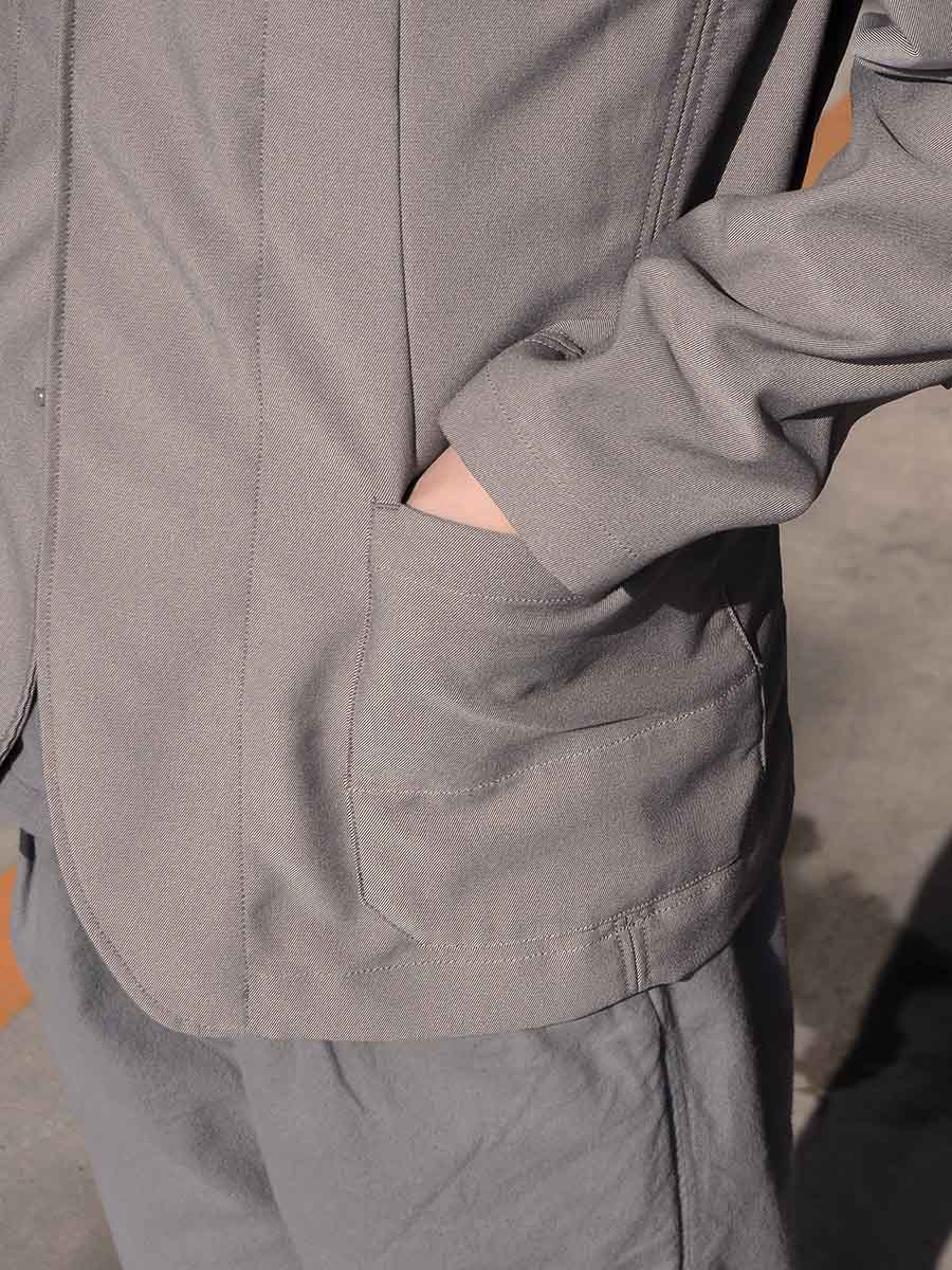 nonnative_SOLDIER JACKET_POLY TWILL _CEMENT_NN-J4208