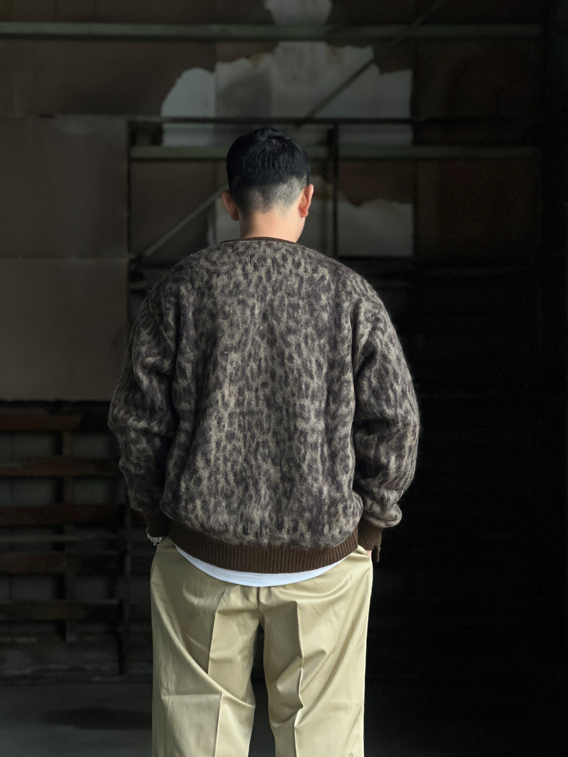 WACKO MARIAジャガードカーディガン オモシー 国内発】WACKO MARIA /LEOPARD MOHAIR JACQUARD KNIT CARDIGAN (WACKO