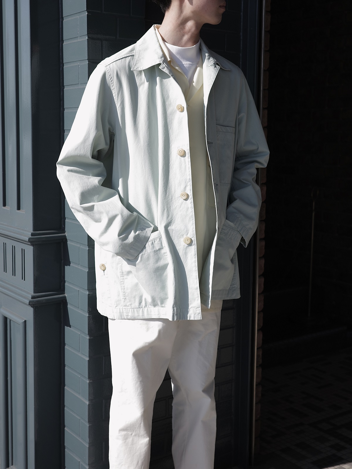 冬ギフト セ yoke coverall loose dyed ジャケット・アウター
