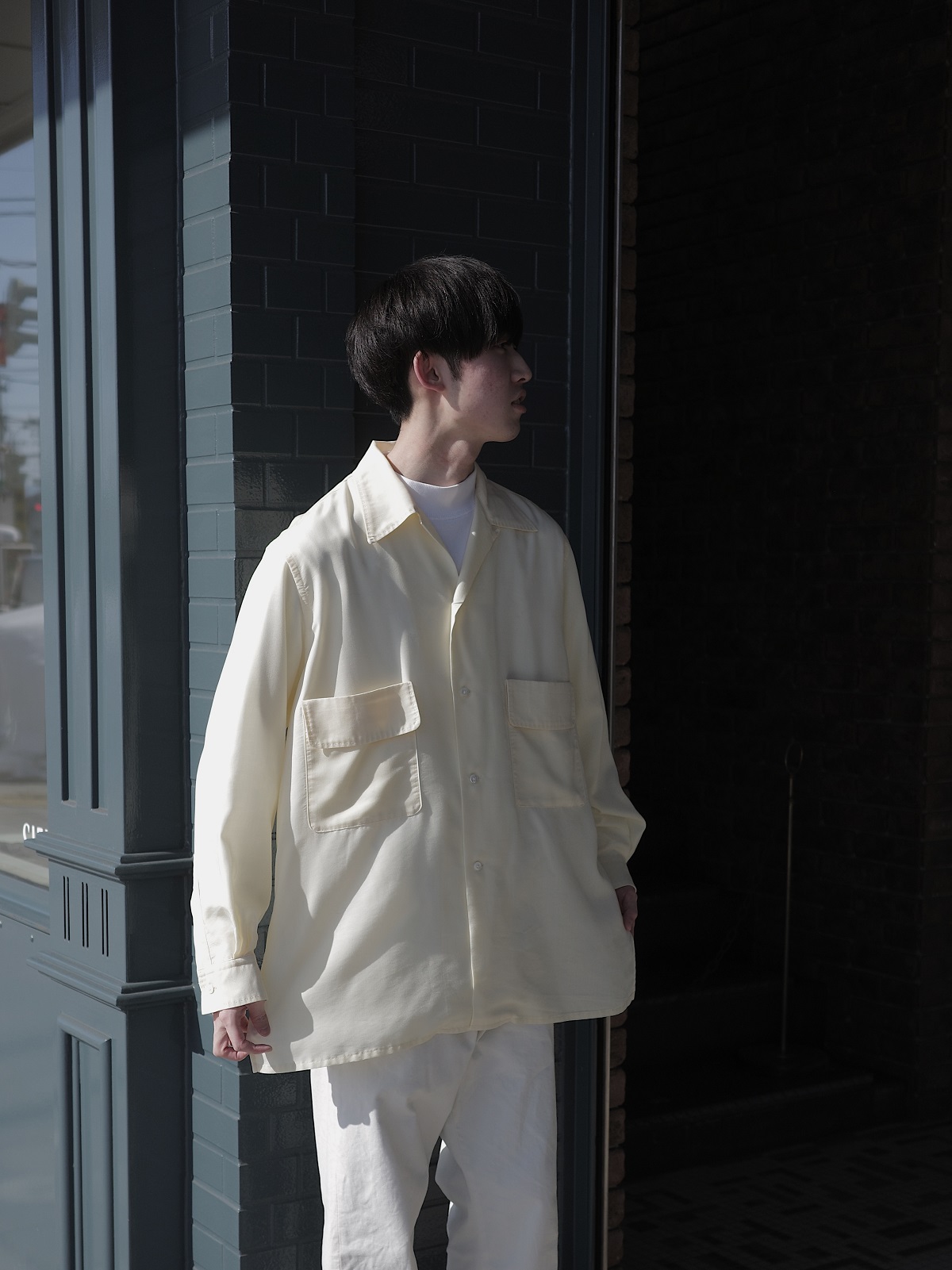 YOKE ヨーク OPEN COLLAR SHIRT NO : YK23SS0478SH COLOR : CREAM