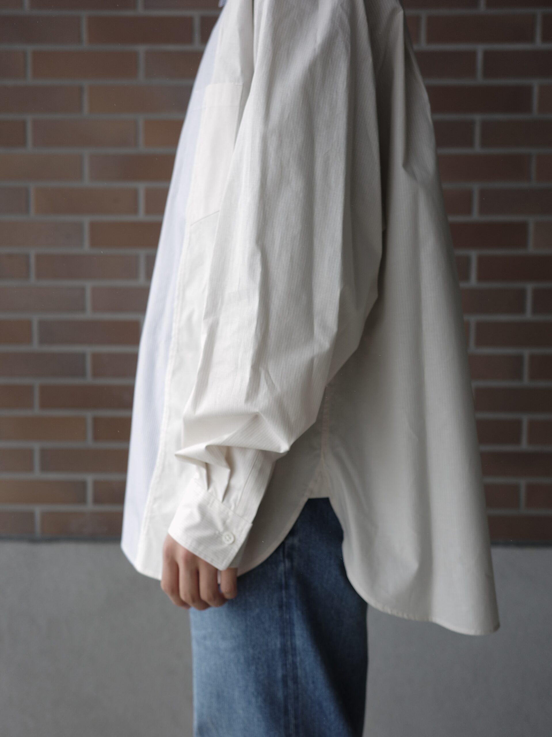 Name. ASYMMETRIC STRIPED SHIRT BLUE 0 Name.(ネーム) ⁄ ASYMMETRIC