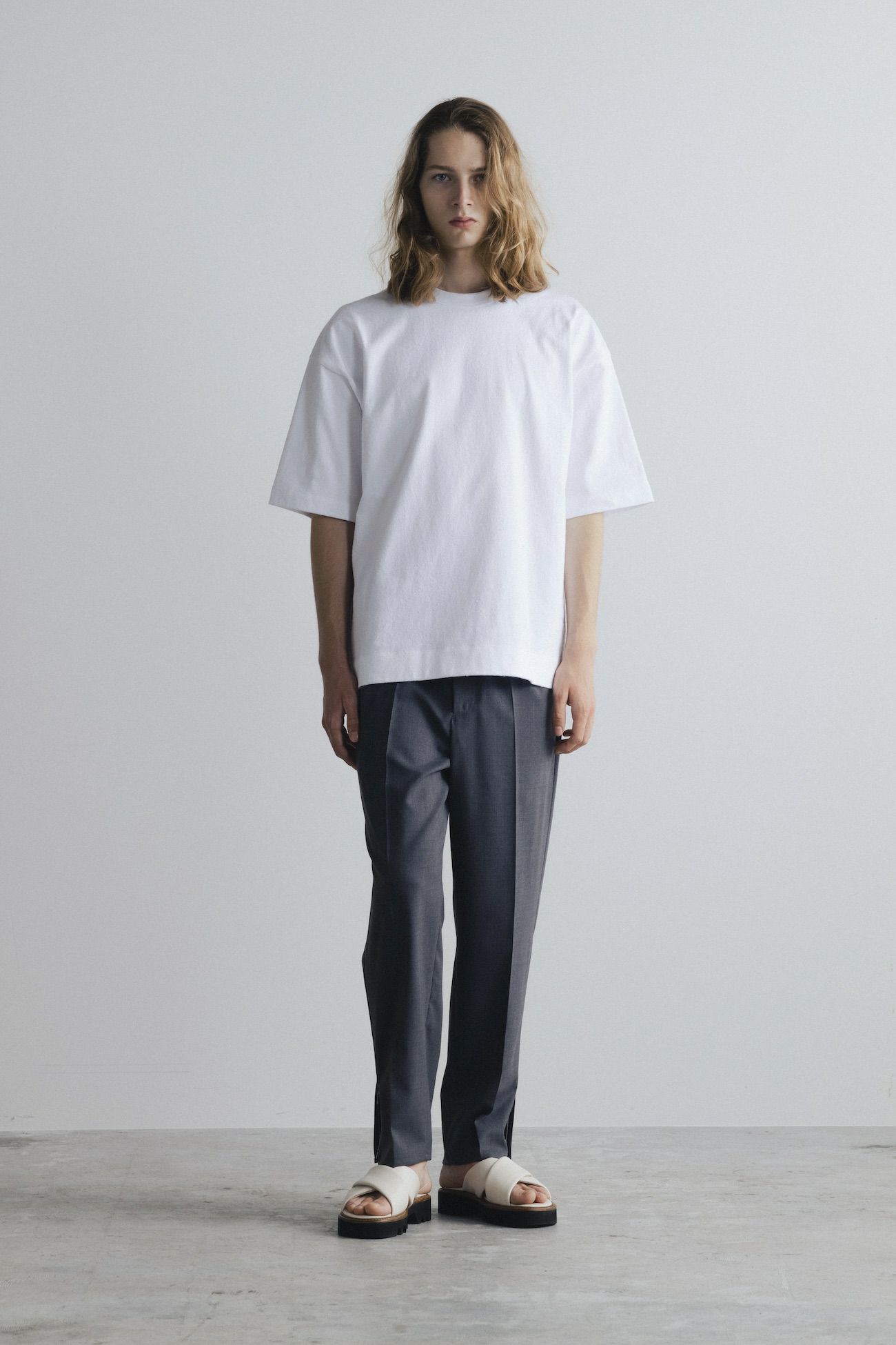 cinoh チノ WOOL/POLYESTER TWILL RELAX PANTS パンツ スラックス 