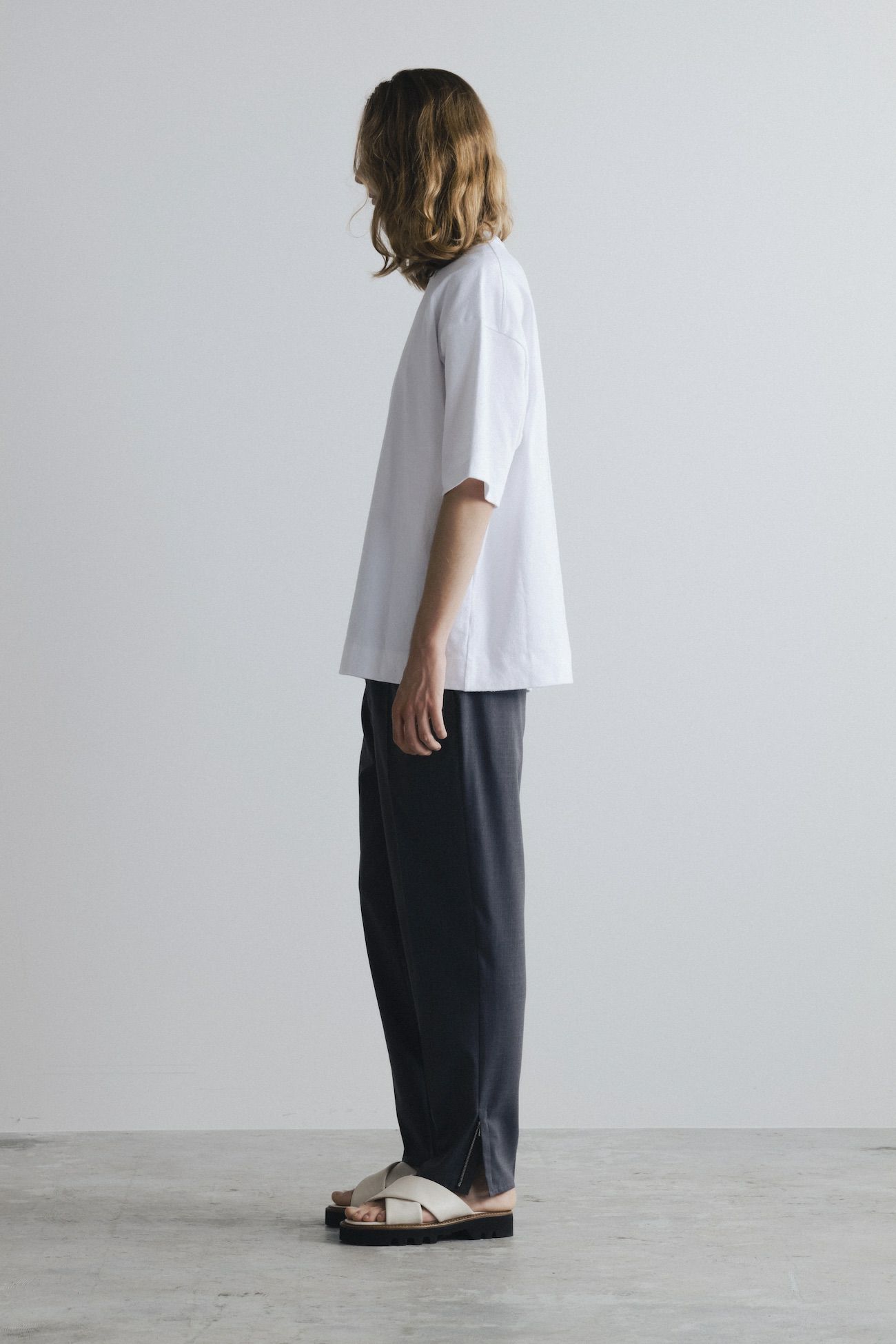 cinoh チノ WOOL/POLYESTER TWILL RELAX PANTS パンツ スラックス 