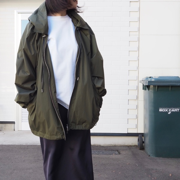 【CINOH】TYPEWRITER NYLON HOODIE BLOUSON