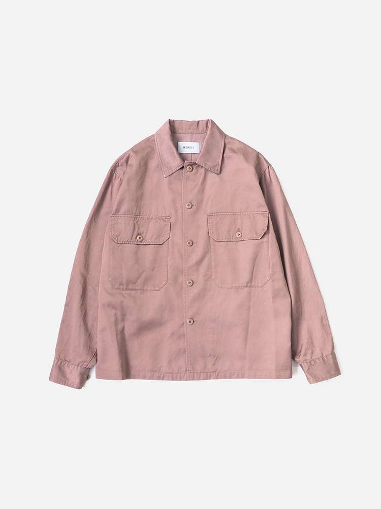 WEWILL ウィーウィル FATIGUE SHIRT ファティーグシャツ rose b