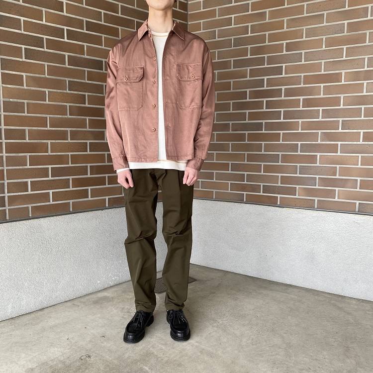 WEWILL ウィーウィル FATIGUE SHIRT ファティーグシャツ rose g