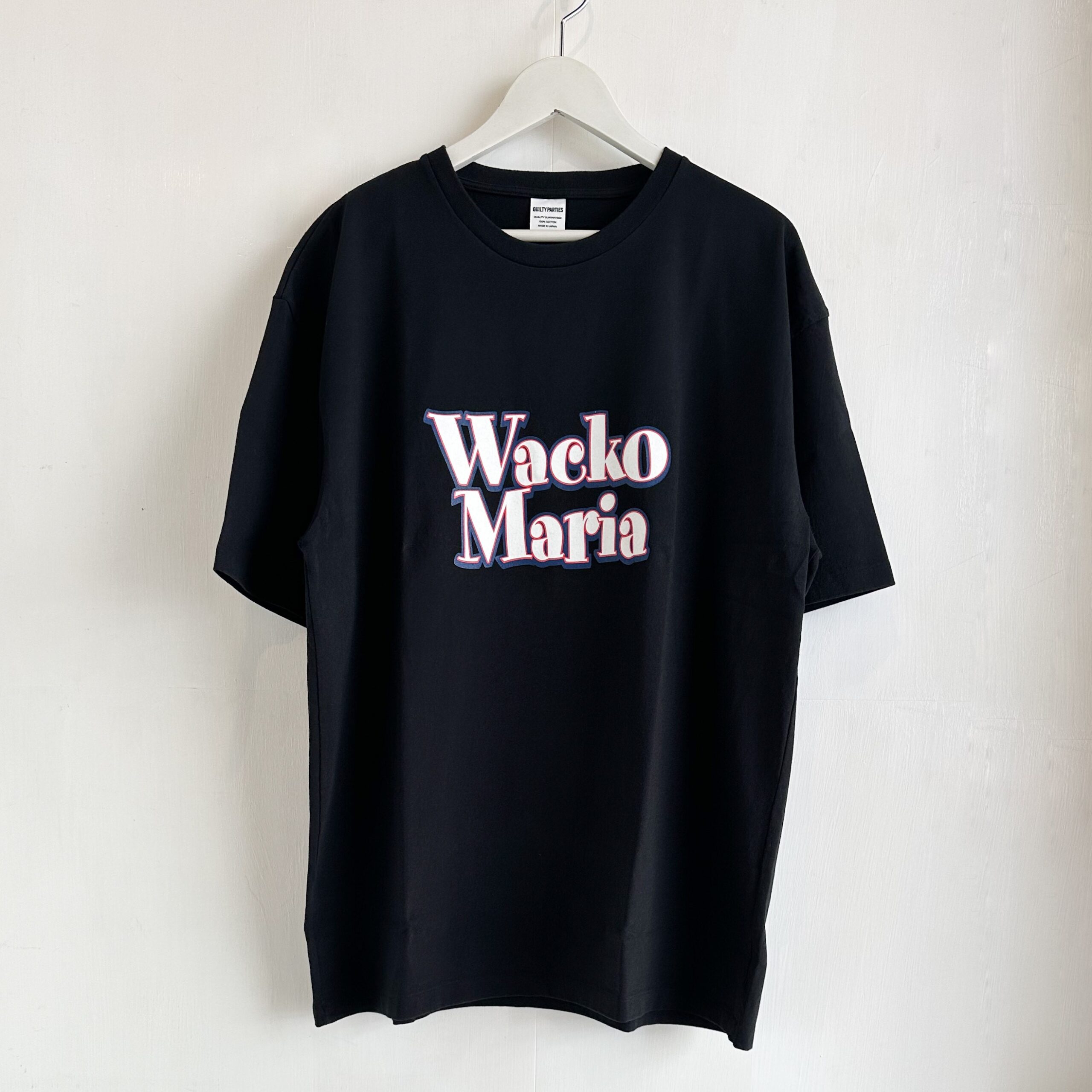 Wacko Maria Washed Heavy Weight Crew Neck T-Shirt Type-8 Black main image 1