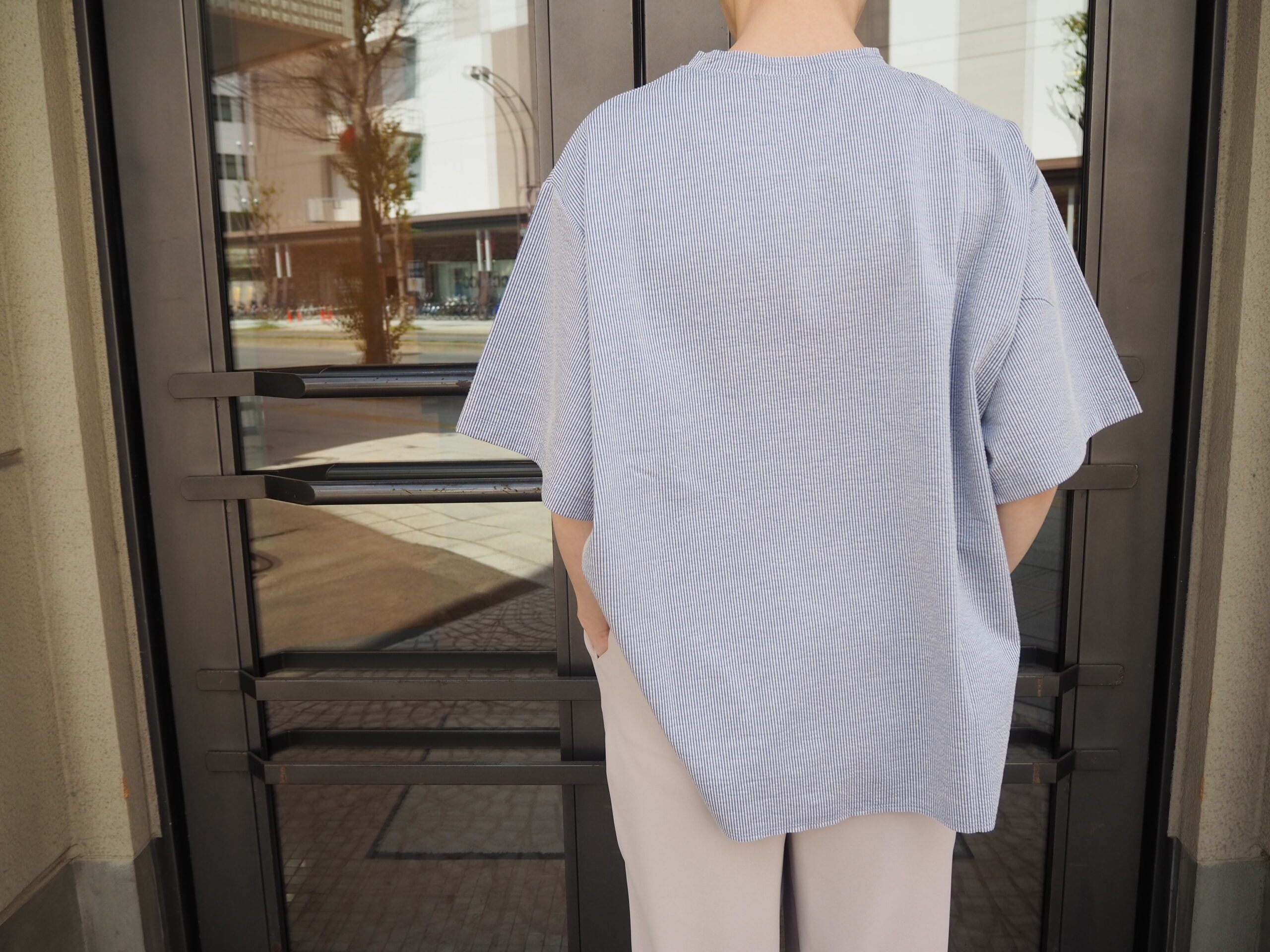 FLORENT / 2302F06016 / STRIPE CREW NECK TOPS |
