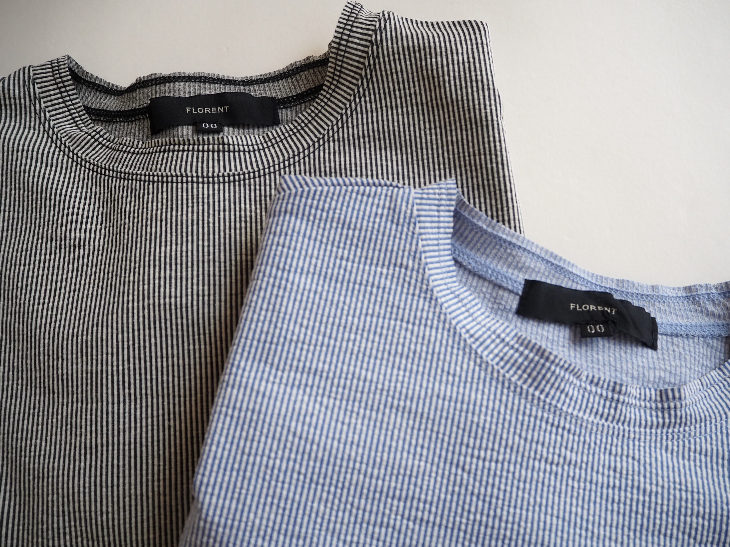 FLORENT】”STRIPE CREW NECK TOPS” & “COTTON HALF SLEEVE T