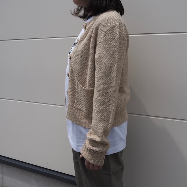 マルジェラ　ケーブル編みカーディガン CABLE CARDIGAN BEIGE - MM6 MAISON MARGIELA(エムエムシックス