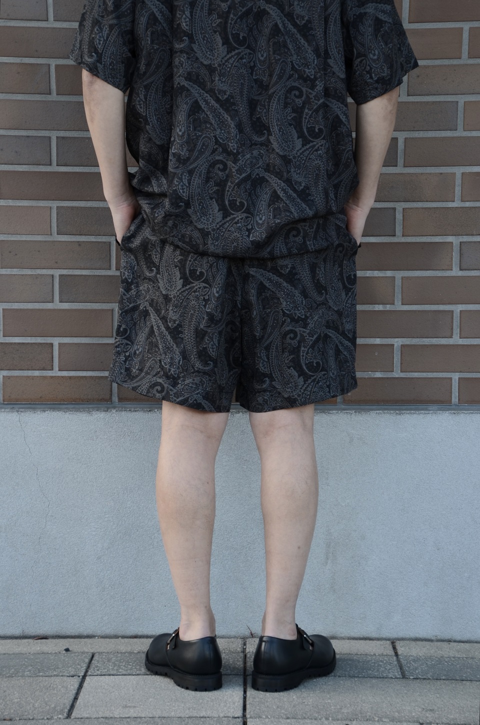 WEWILL ペイズリー柄ショートパンツ　ブラウン WEWILL ペイズリー柄ショートパンツ ブラウン