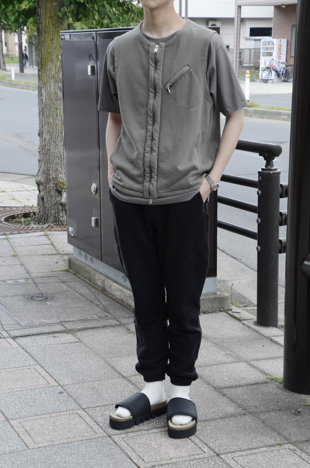 nonnative ノンネイティブ “DWELLER EASY RIB PANTS COTTON SWEAT OVERDYED VW”