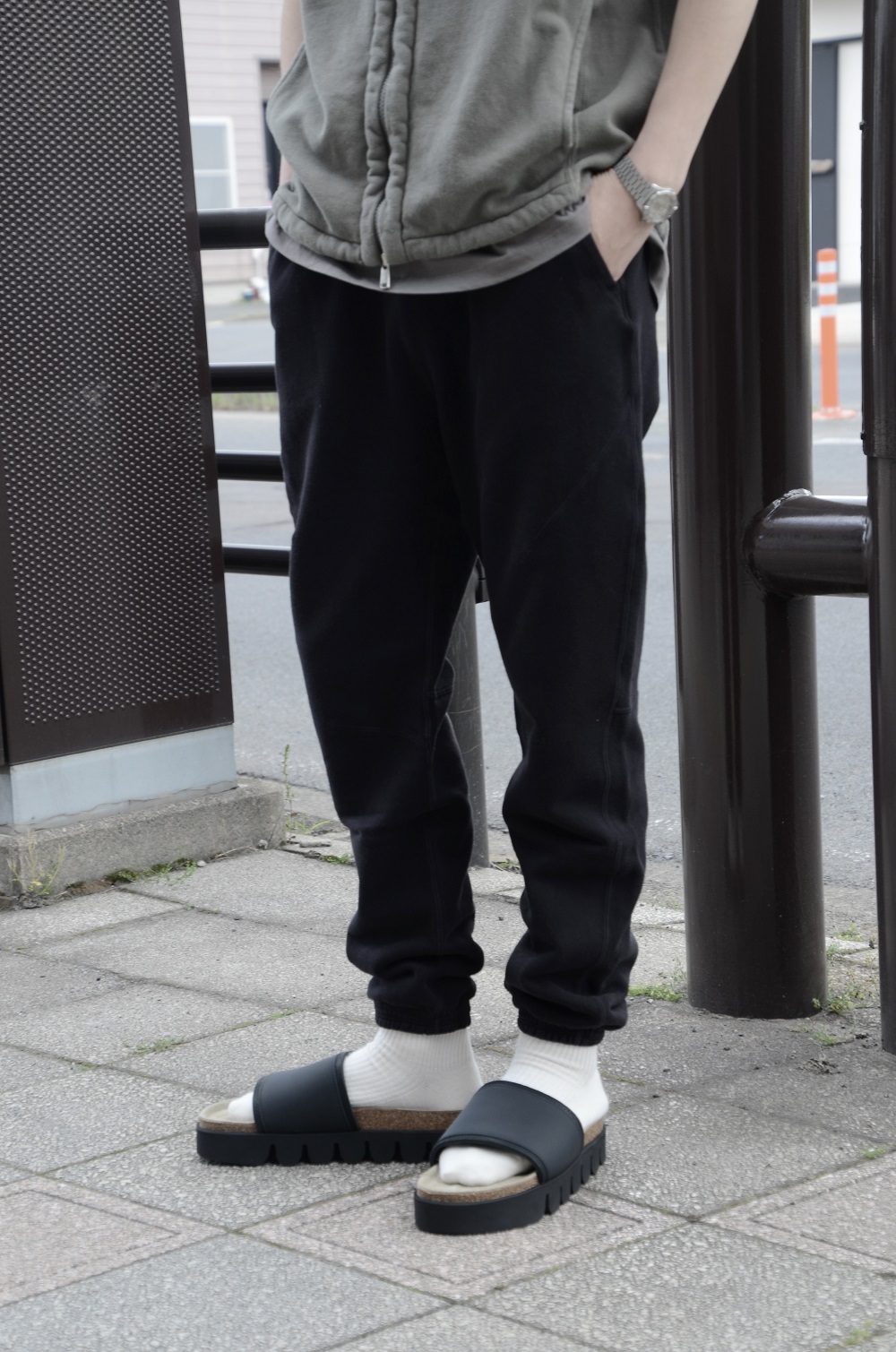 nonnative ノンネイティブ “DWELLER EASY RIB PANTS COTTON SWEAT OVERDYED VW”