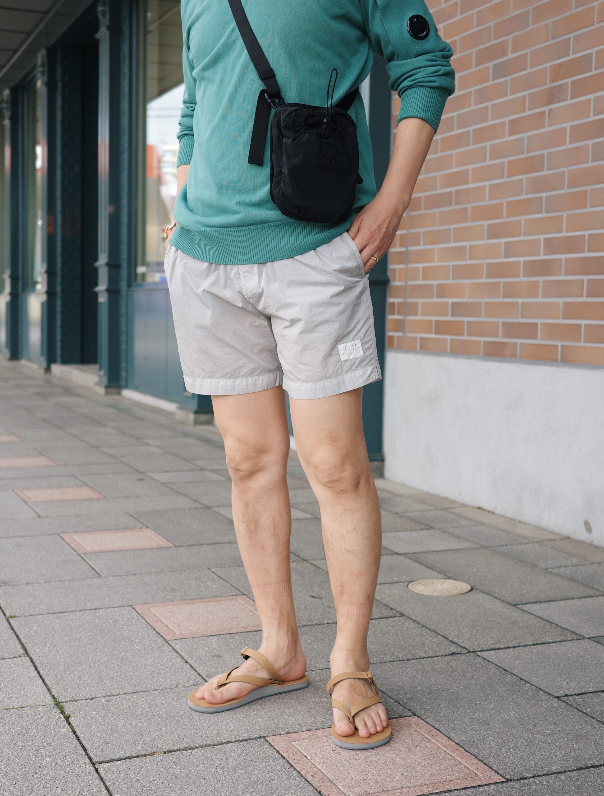 C.P. COMPANY / ECO-CHROME R SHORT LOGO SWIM SHORTS スイムショーツ 海パン 正規取扱店 公式通販 送料無料