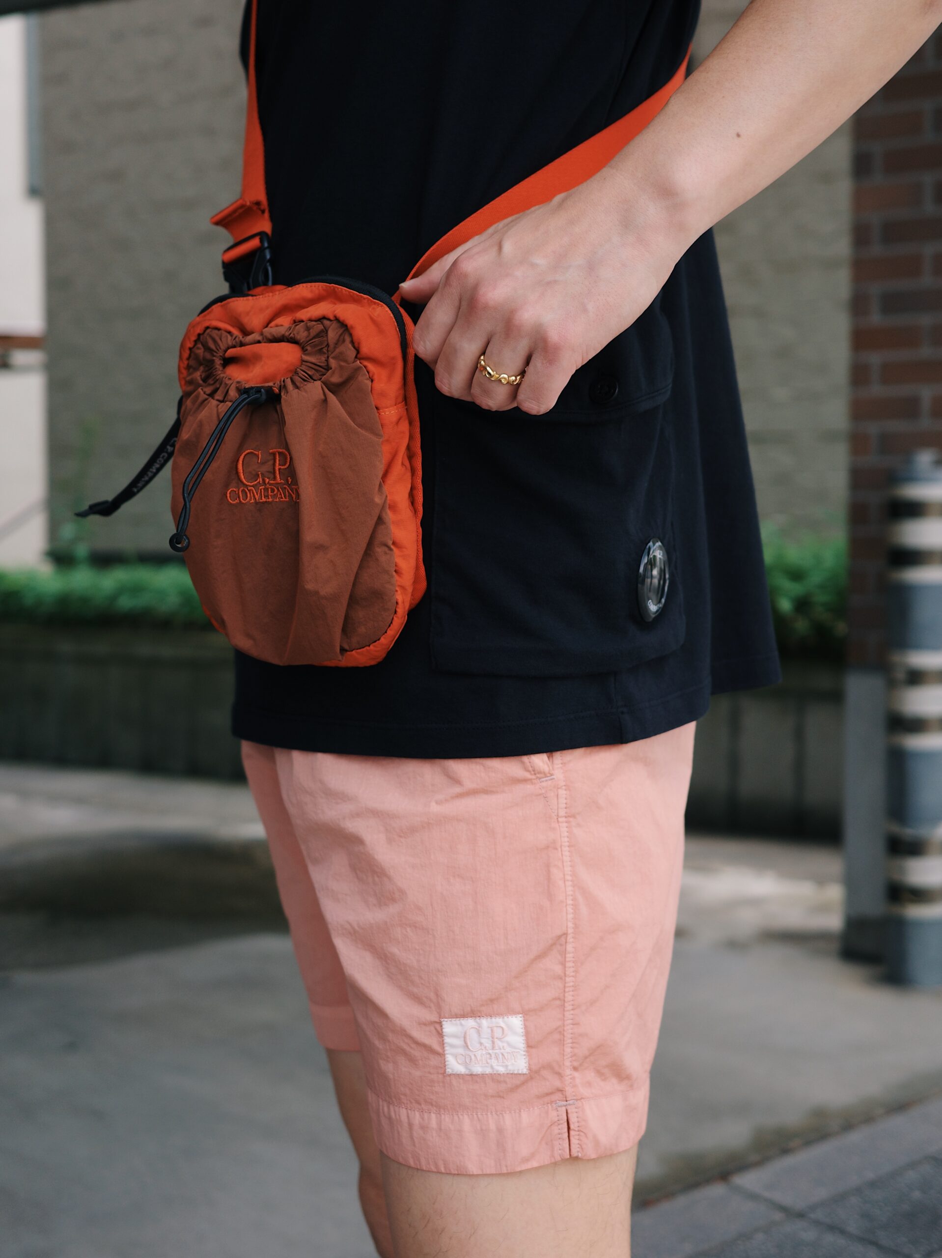 C.P. COMPANY / ECO-CHROME R SHORT LOGO SWIM SHORTS スイムショーツ 海パン 正規取扱店 公式通販 送料無料