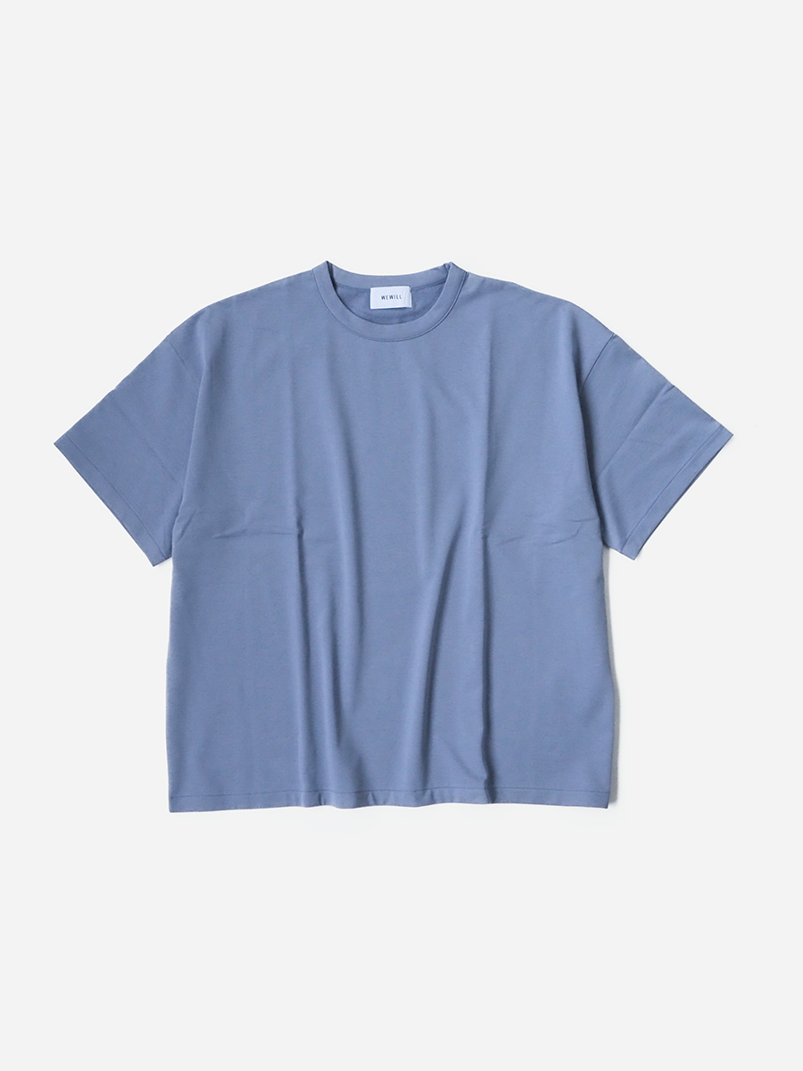 WEWILL ウィーウィル ATLAS T-SHIRT L Blue アトラス Tシャツ a