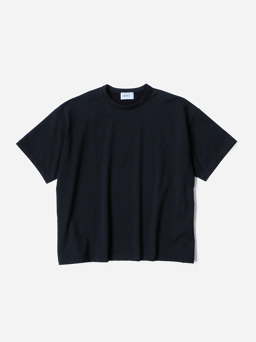 WEWILL ウィーウィル ATLAS T-SHIRT Navy アトラス Tシャツ f