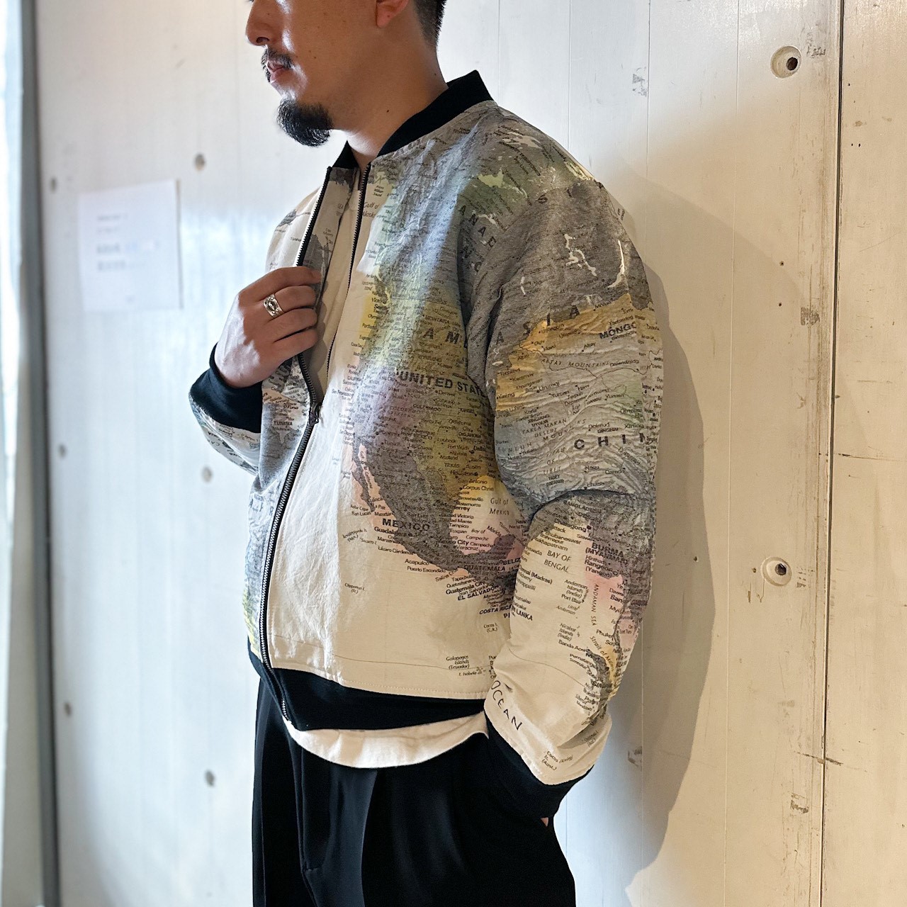 AUBERGE LITHIUM PAINT カートコバーン ペーパーブルゾン カートが着 